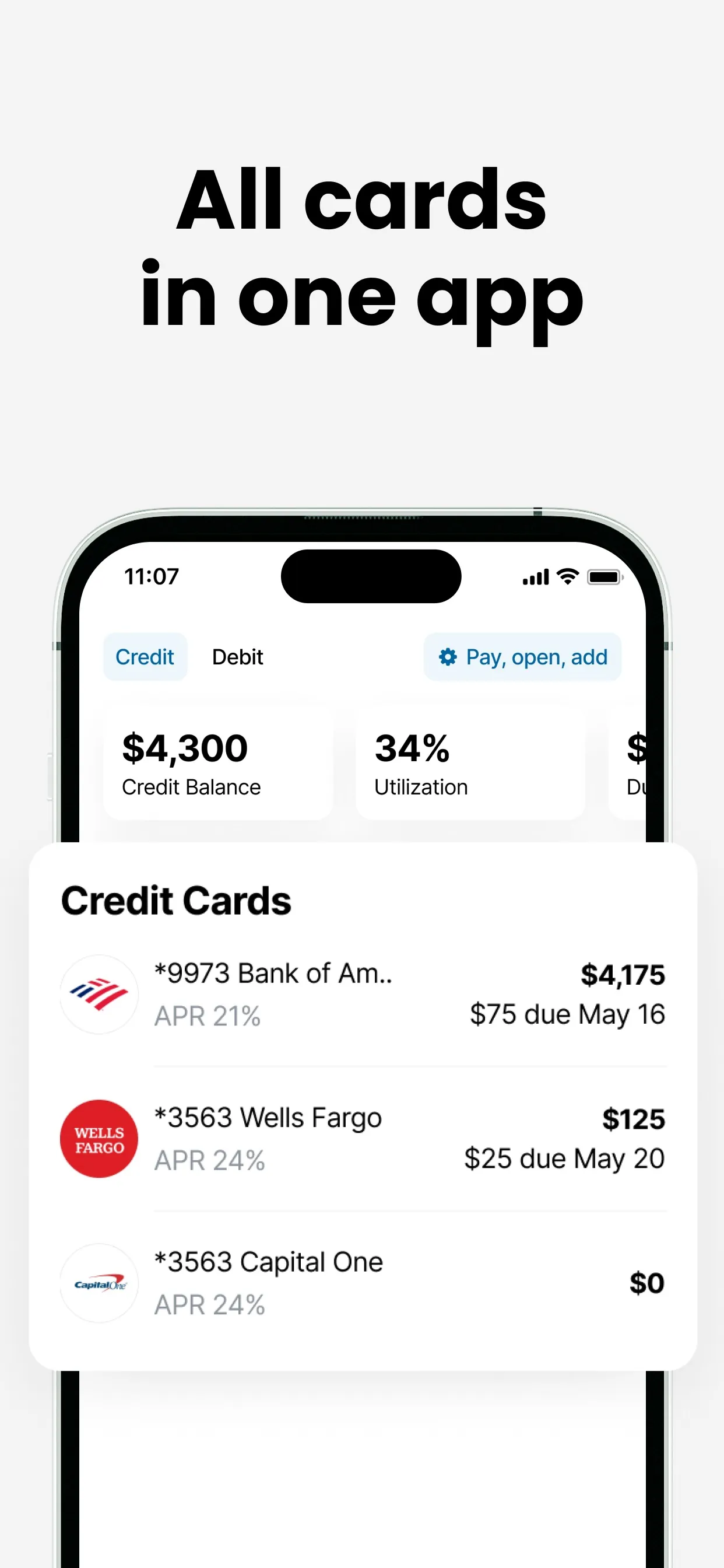 Gauss: Payoff Credit Card Debt iphone screenshot 7