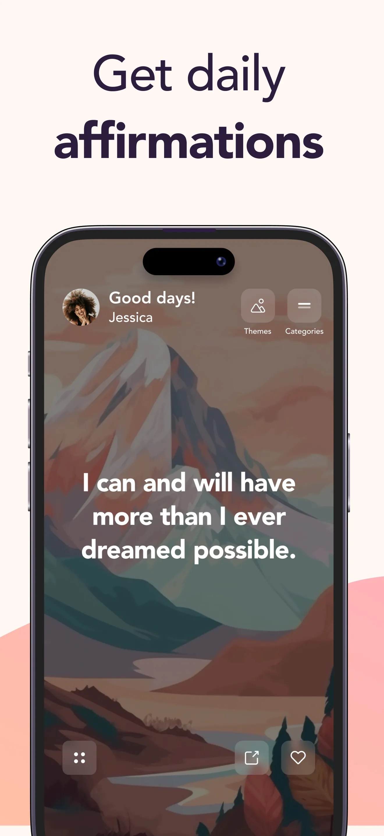 Mantra - Daily Affirmations iphone screenshot 2