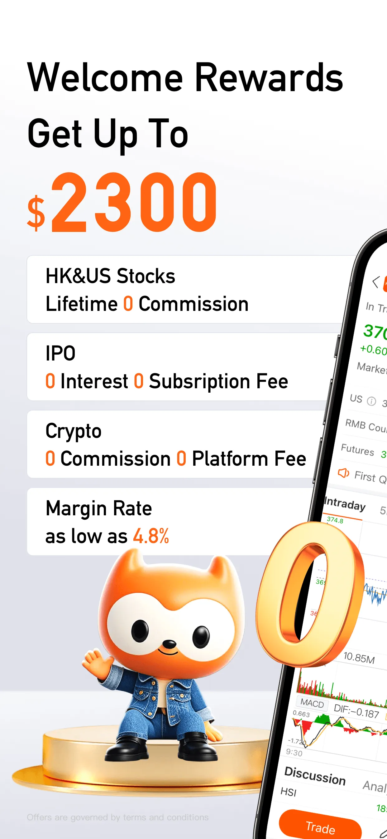 Hafoo:0Commission HK&US Stocks iphone screenshot 2