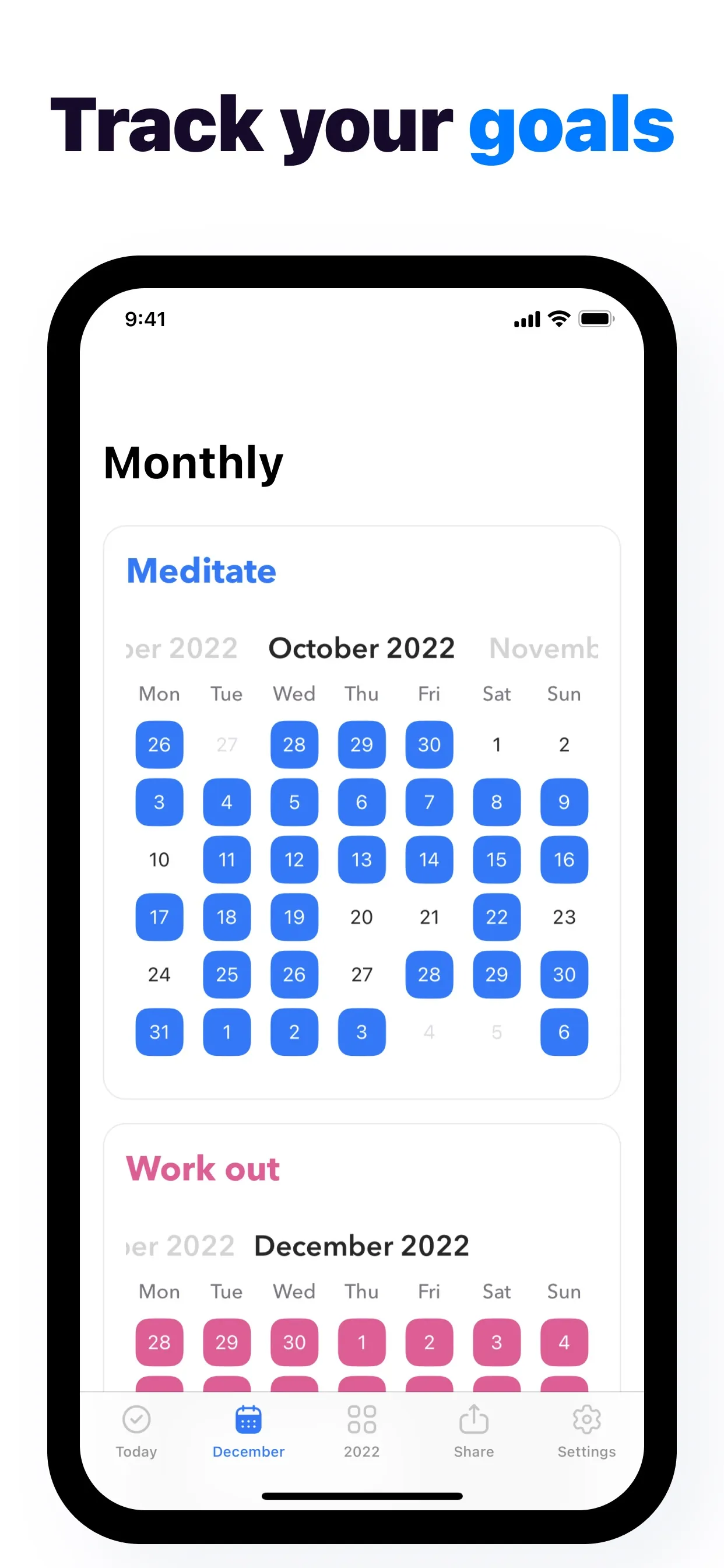 Habit Tracker Calendar: Evoday iphone screenshot 4