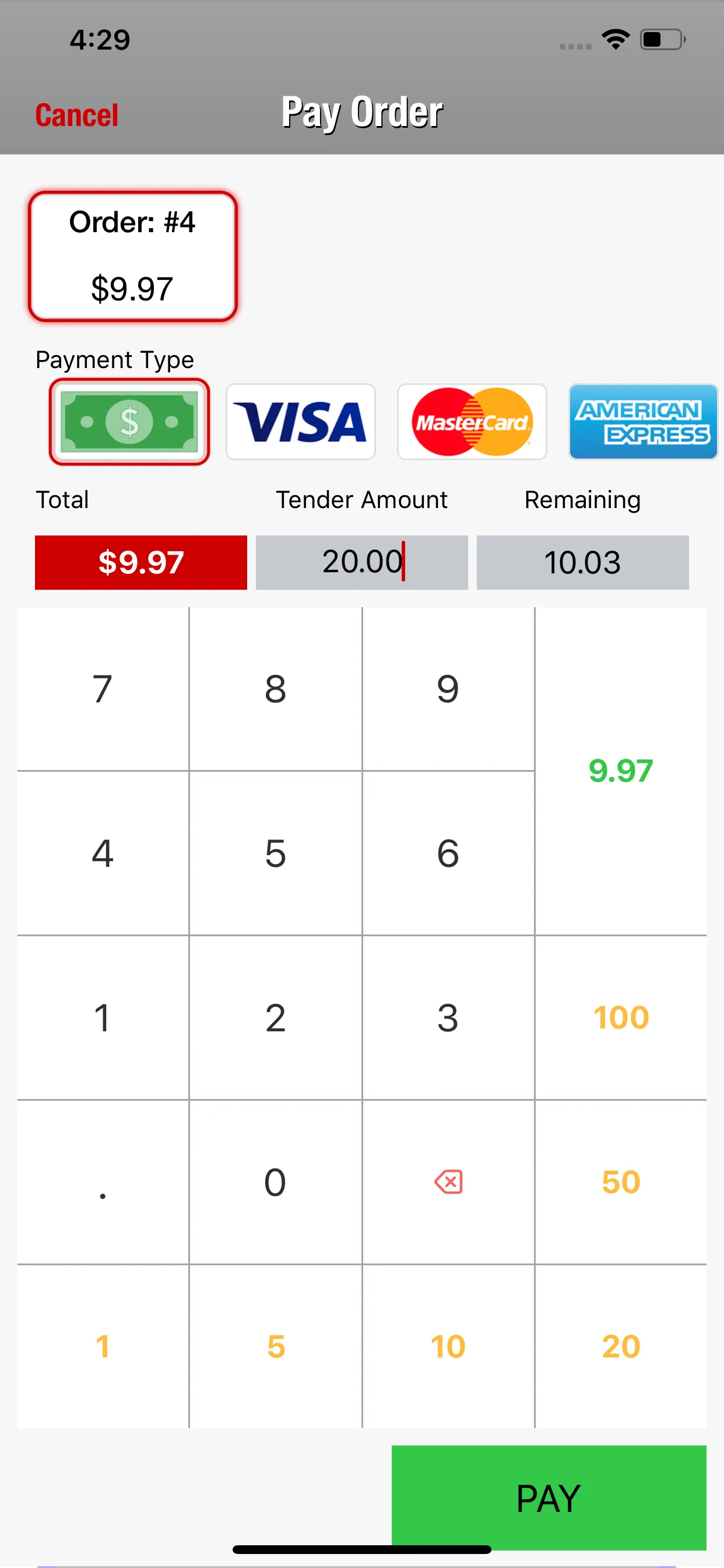 Waiter POS Restaurant System iphone screenshot 7