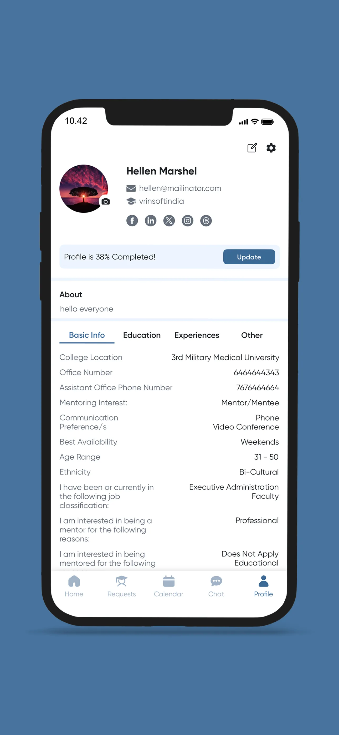 Mentor & Match Professional iphone screenshot 3