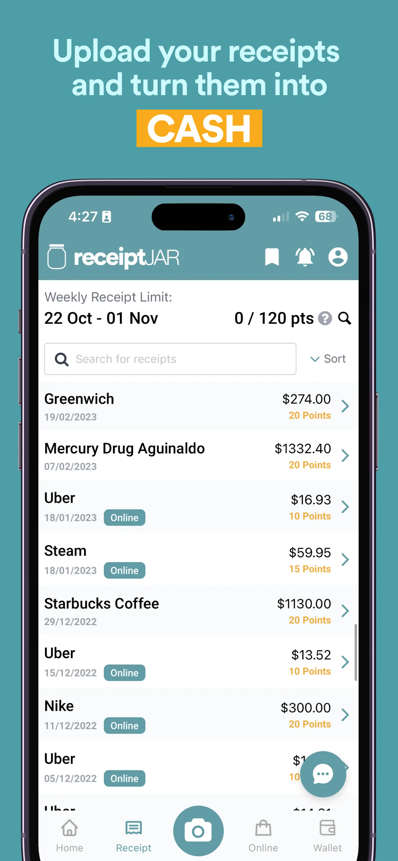 ReceiptJar iphone screenshot 3
