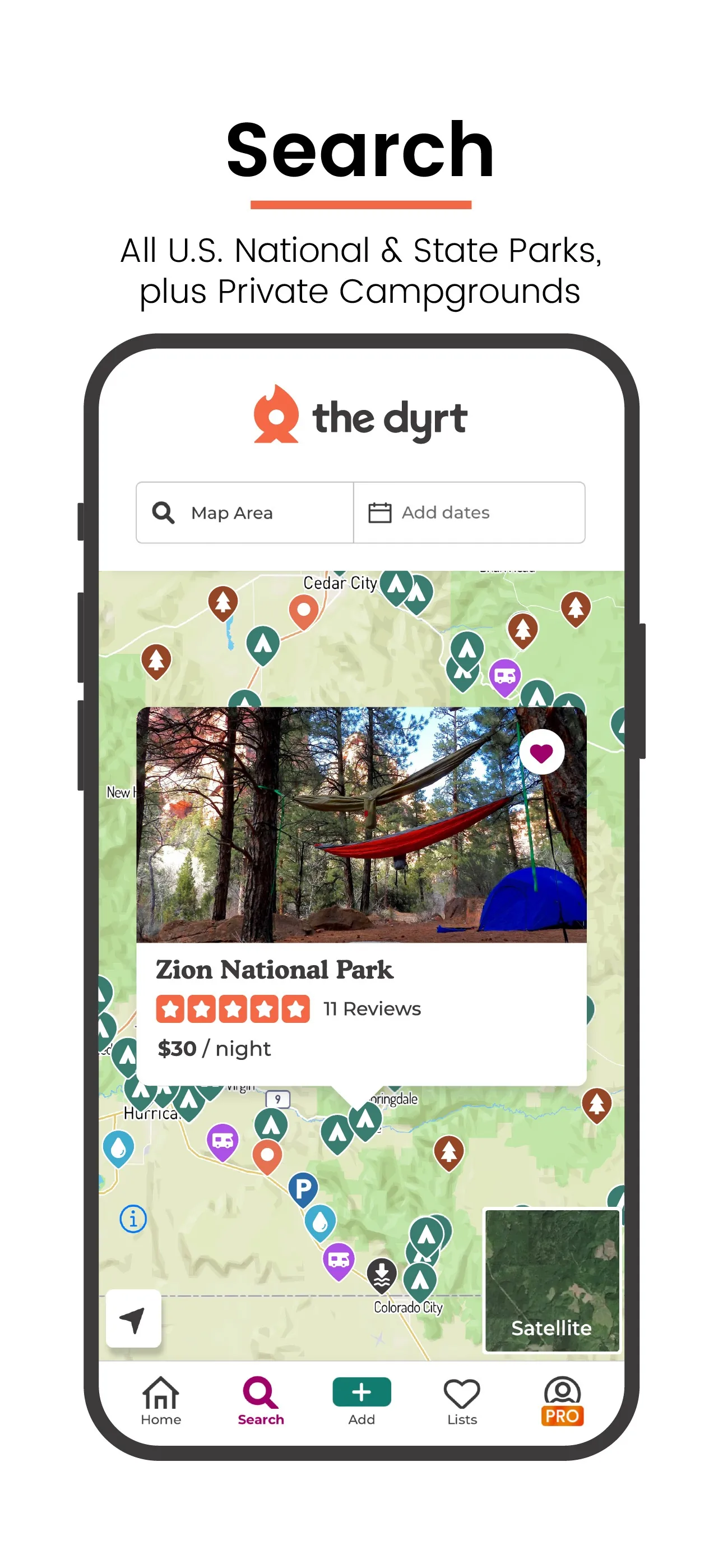 The Dyrt: RV & Free Camping iphone screenshot 1