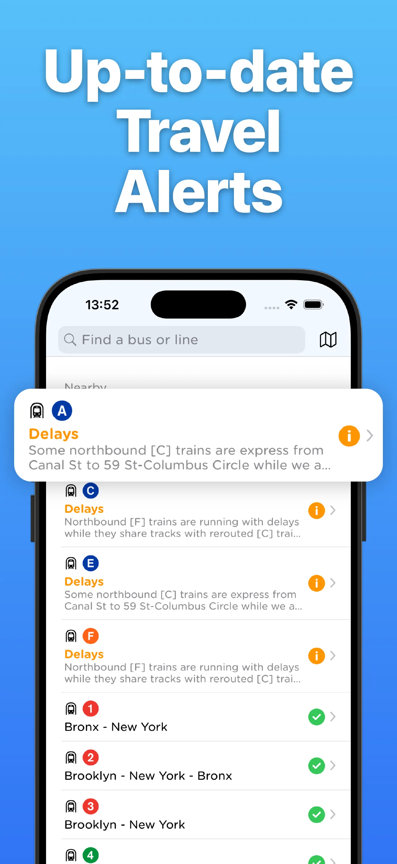 NYC Transit: MTA Subway & Bus iphone screenshot 6