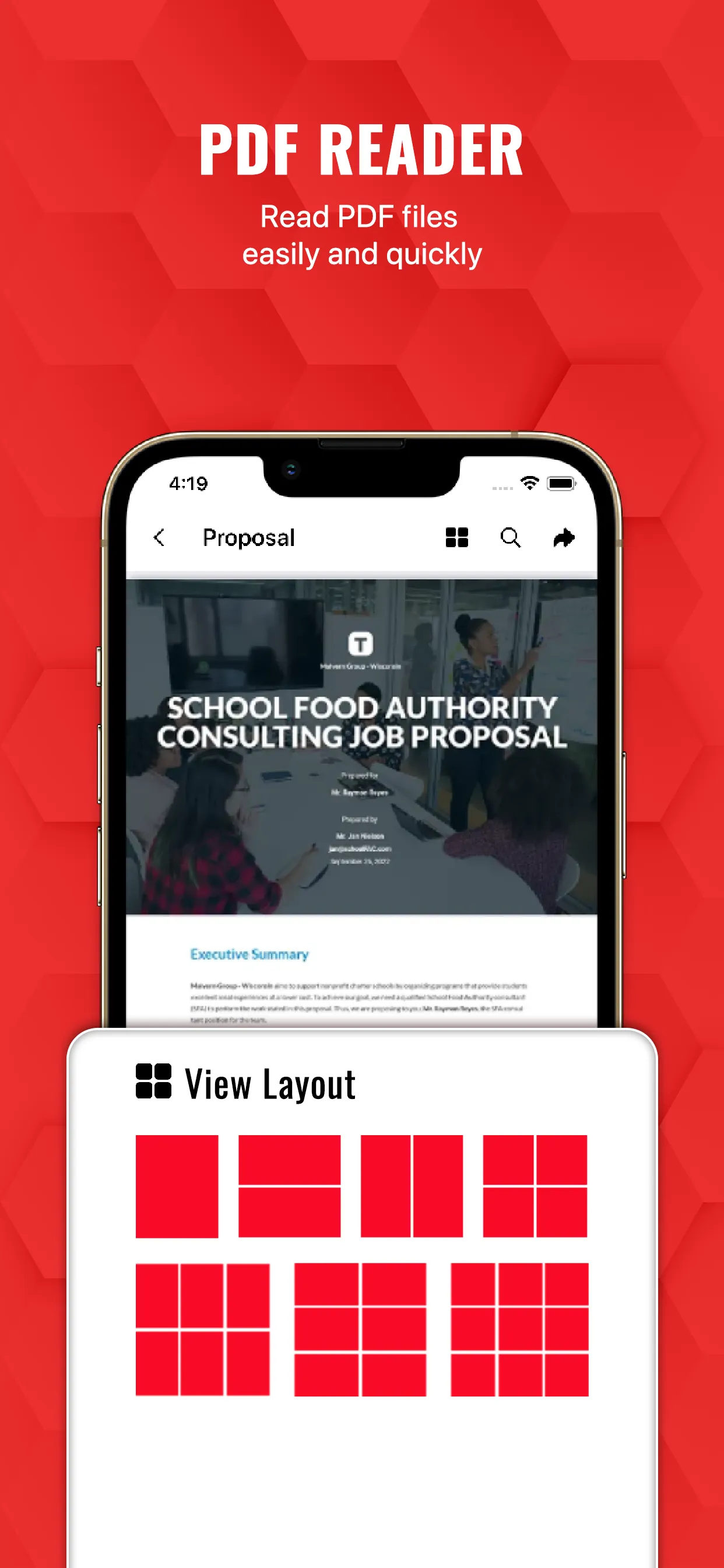 PDF Reader & Viewer iphone screenshot 1