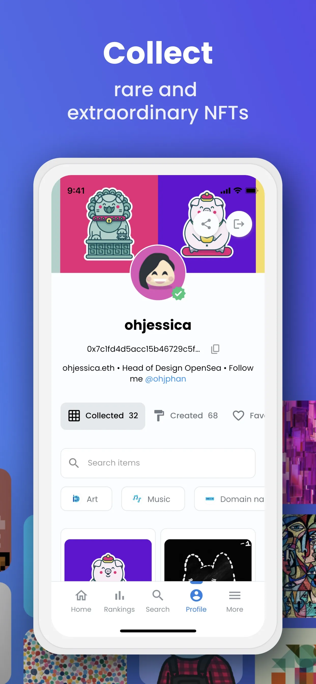 OpenSea: NFT marketplace iphone screenshot 4