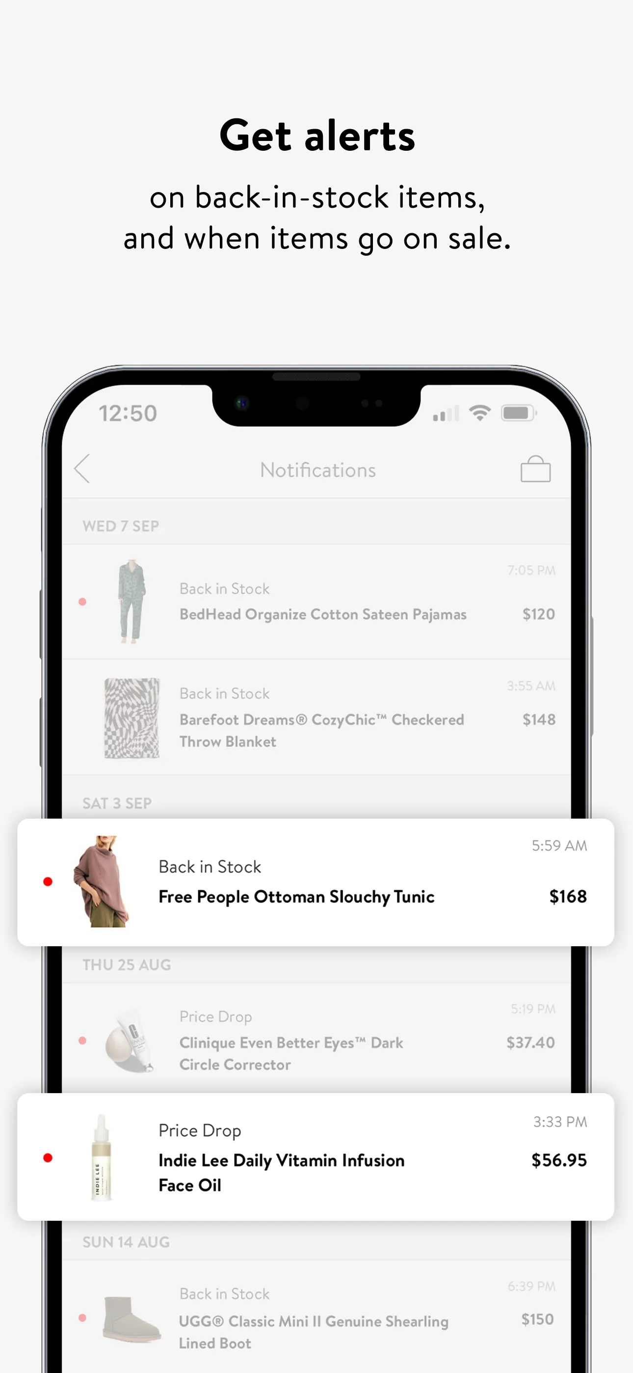Nordstrom iphone screenshot 3