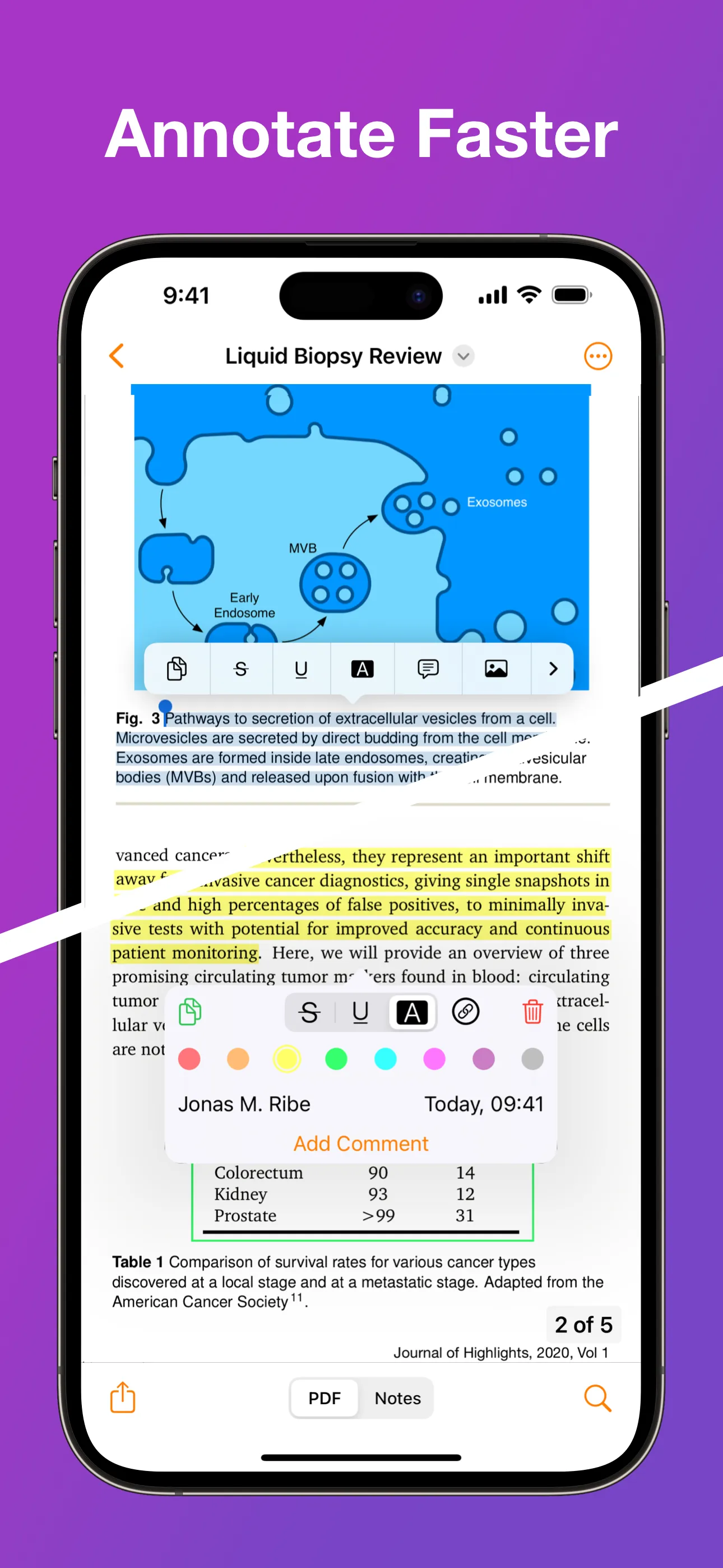 Highlights: PDF Reader & Notes iphone screenshot 6