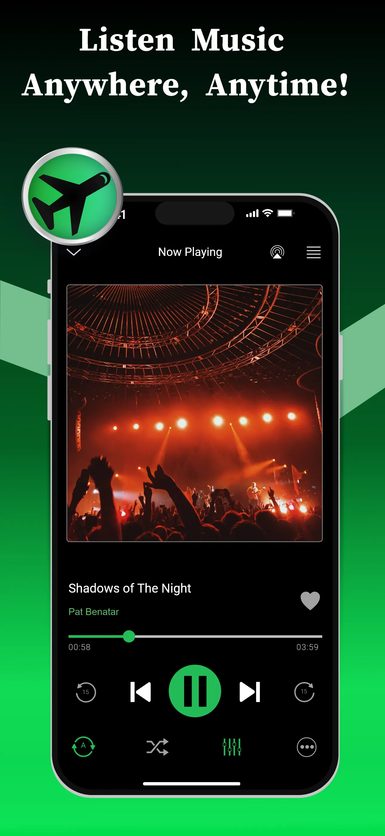 Offline Music Player iphone screenshot 1