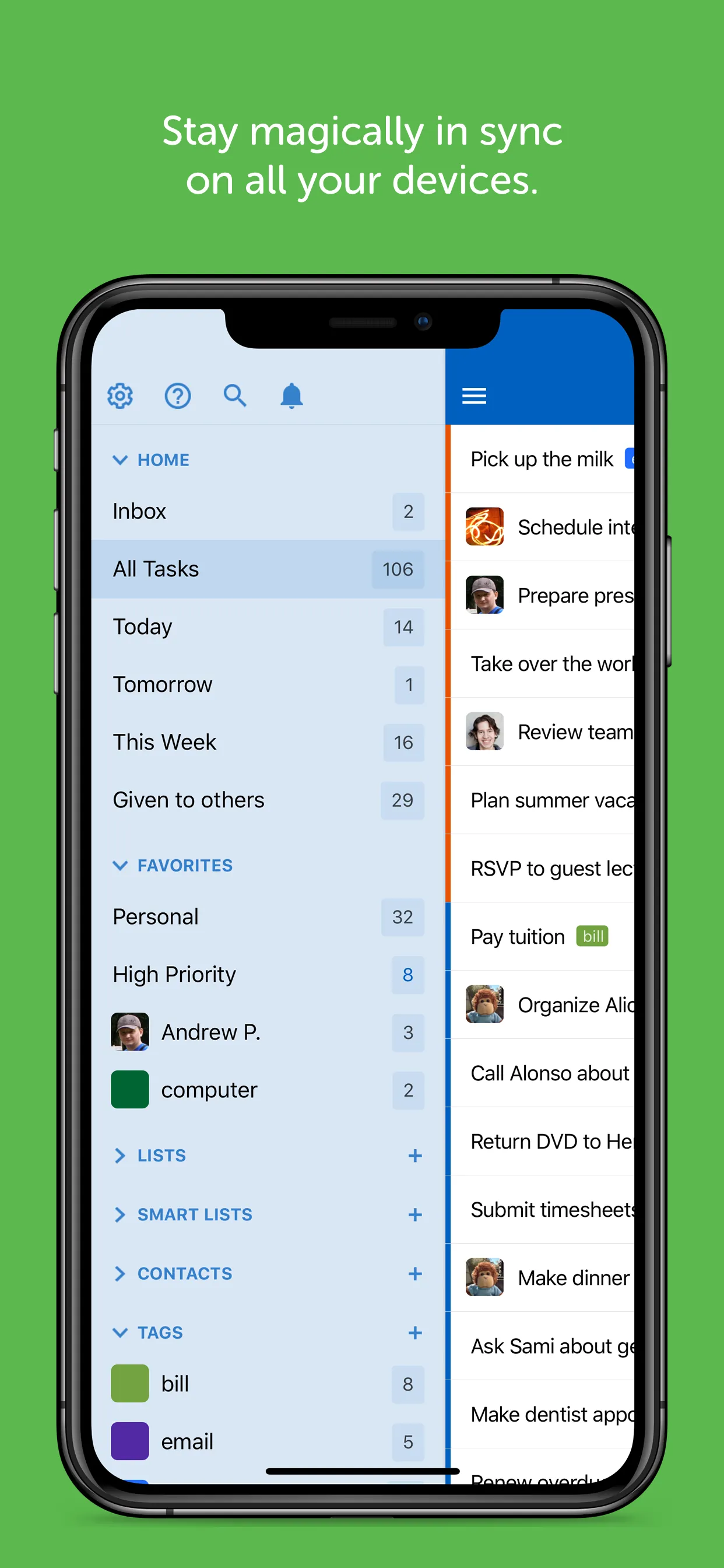 Remember The Milk: To-Do List iphone screenshot 4