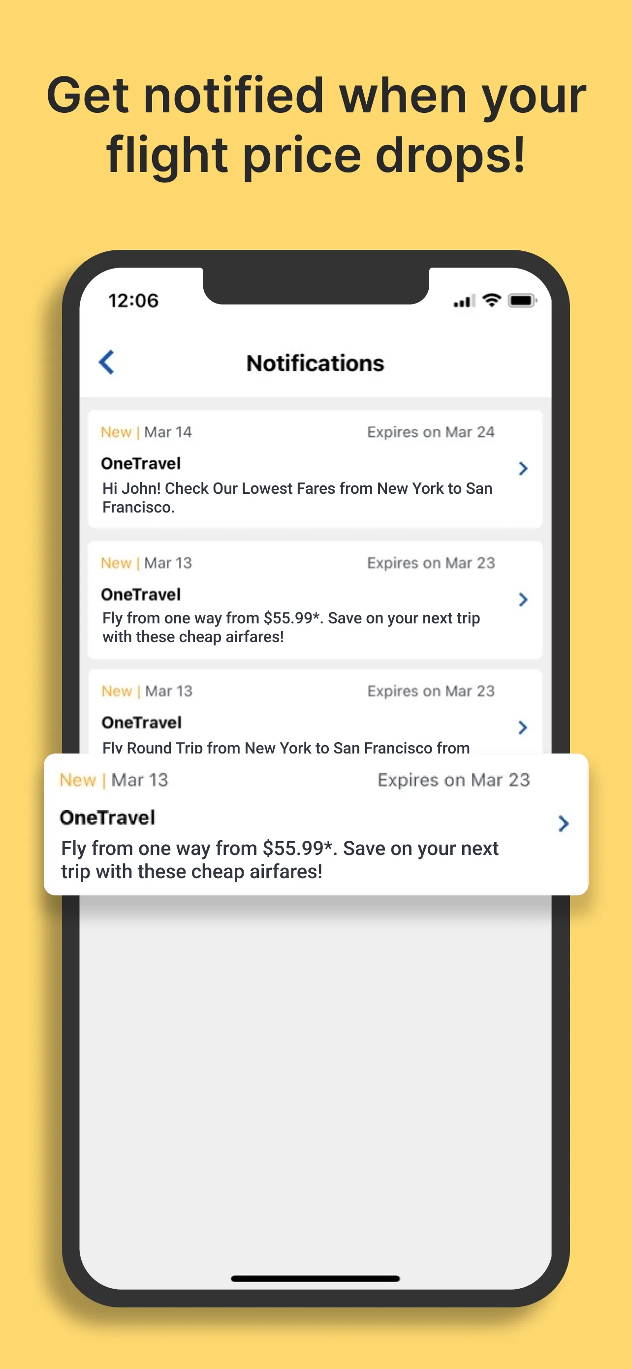 OneTravel Flight & Hotel Deals iphone screenshot 3