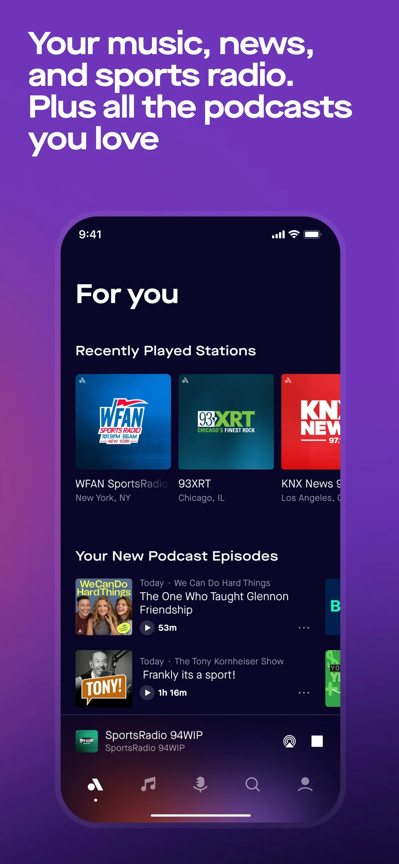 Audacy: Radio & Sports Talk iphone screenshot 3