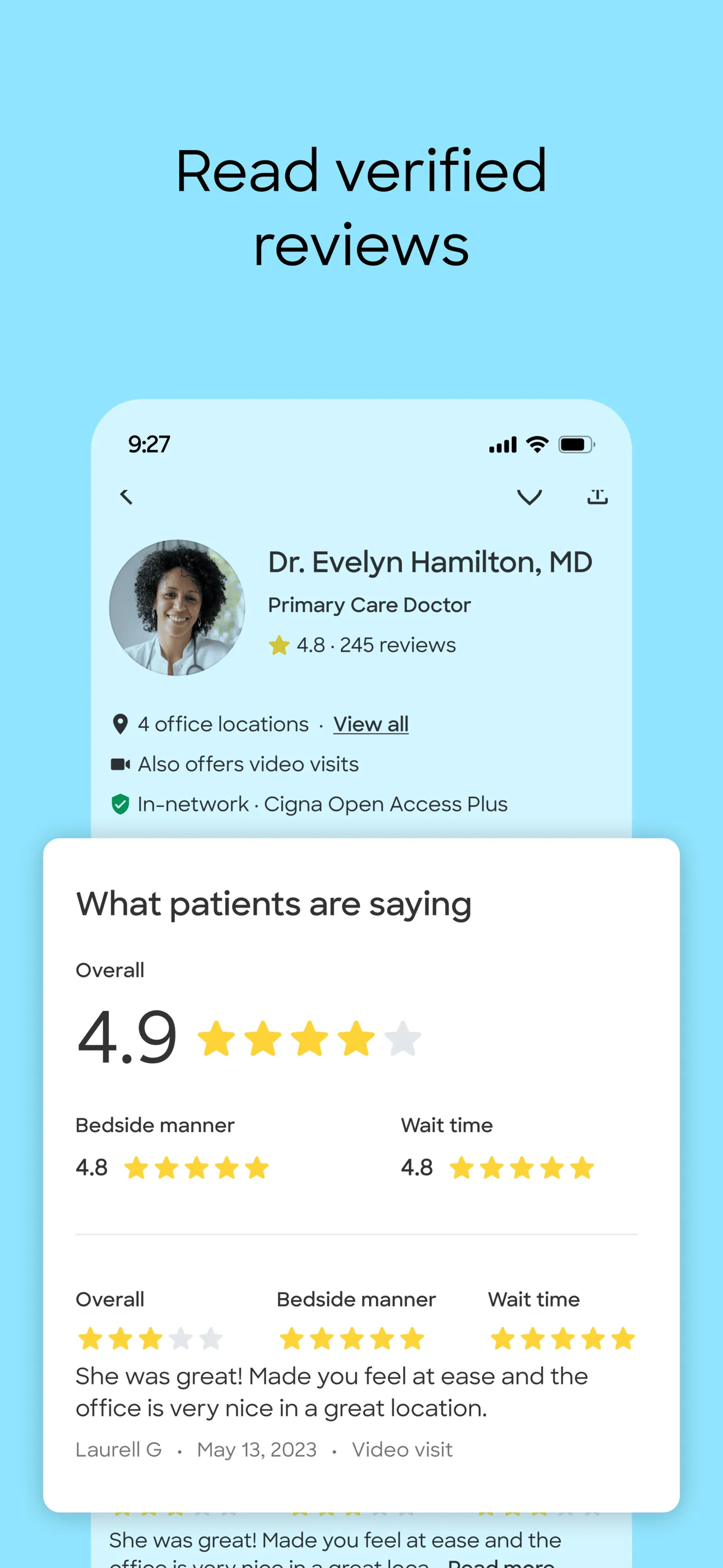 Zocdoc - Find and book doctors iphone screenshot 3