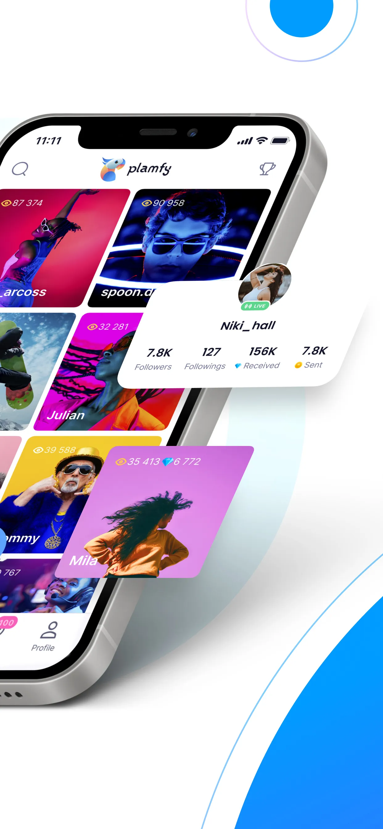 Plamfy: Watch Streams&Go Live iphone screenshot 2