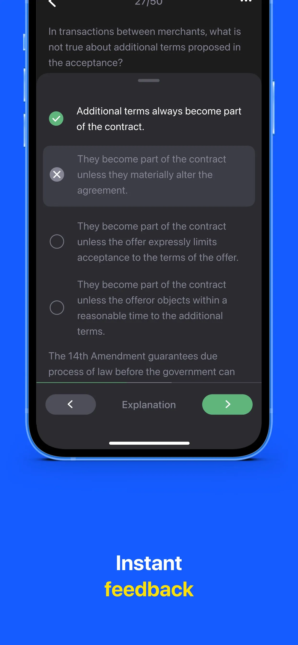 Bar Exam & MBE: Bar Prep iphone screenshot 5