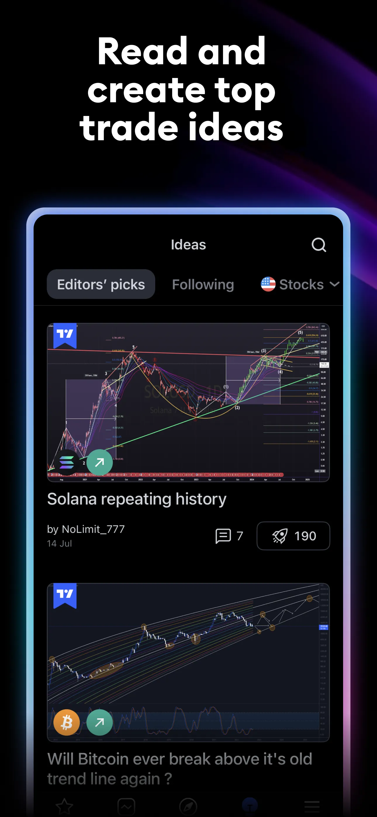TradingView: Track All Markets iphone screenshot 5