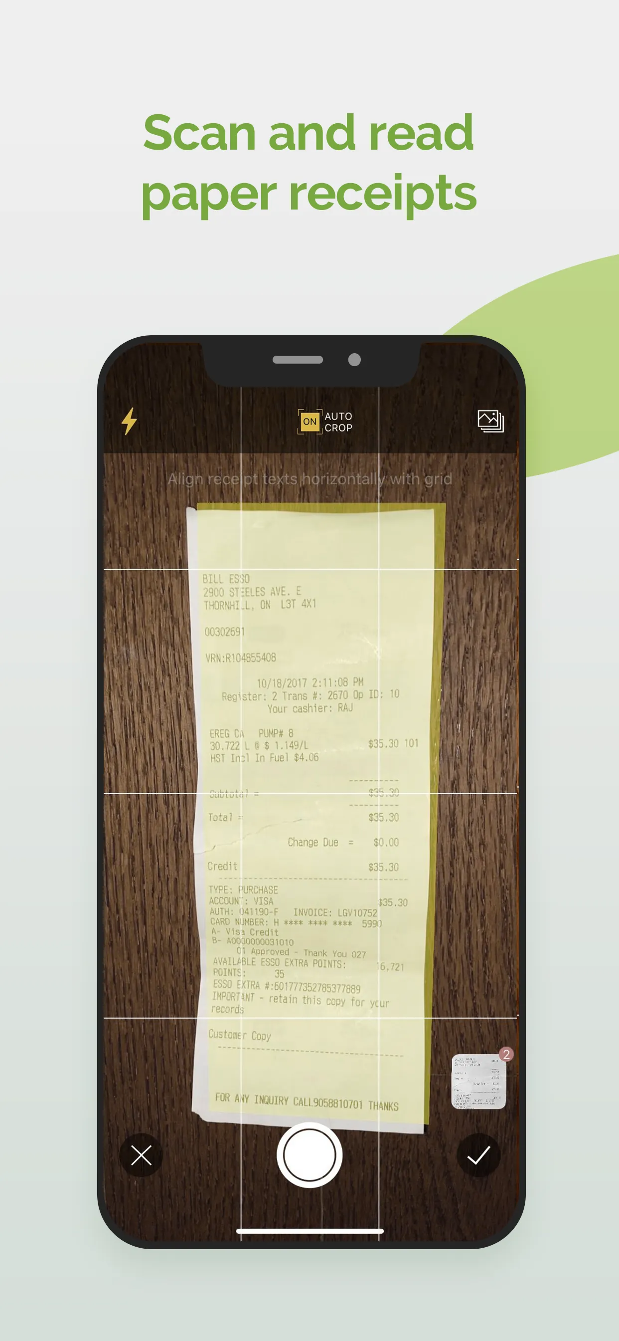 Foreceipt Receipt Tracker App iphone screenshot 1