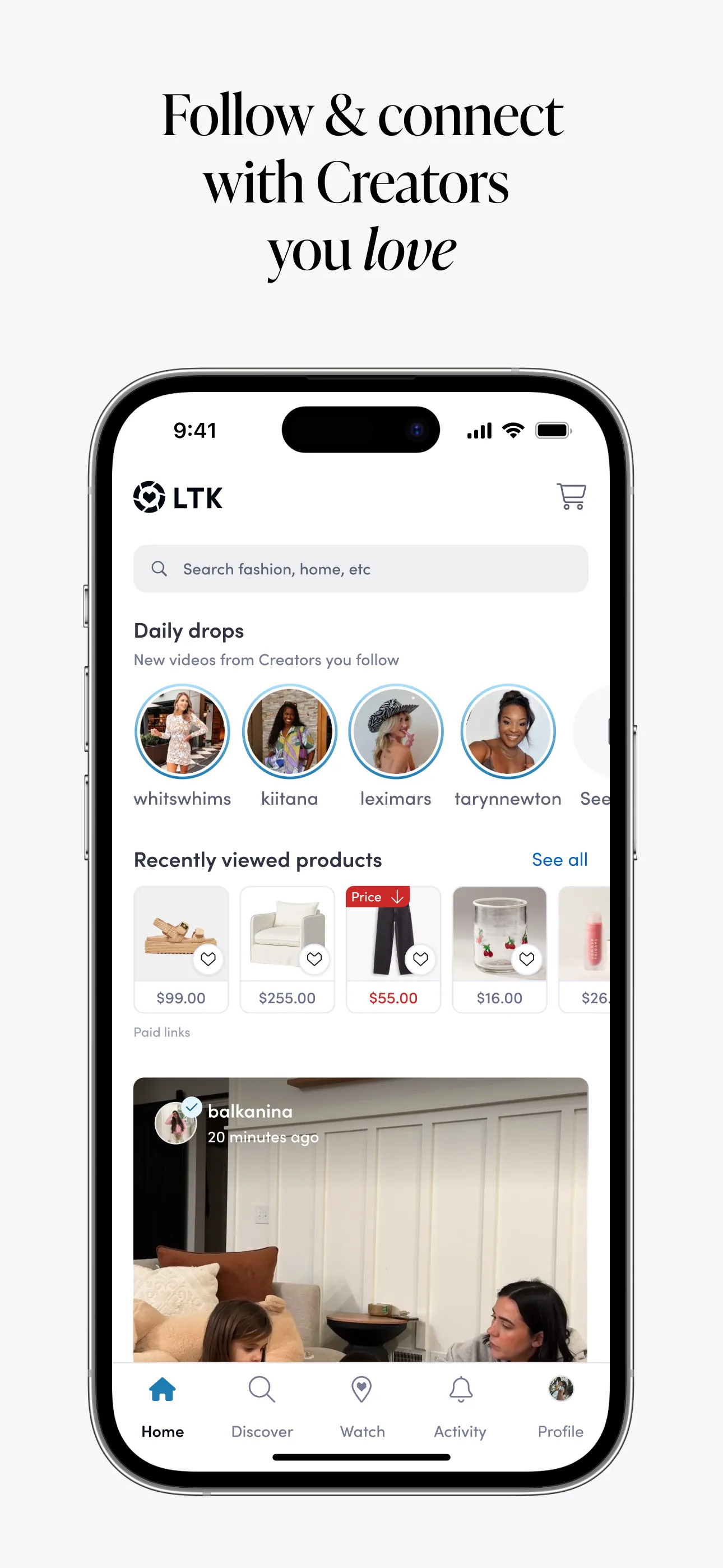 LTK: Watch Creators Near You iphone screenshot 5