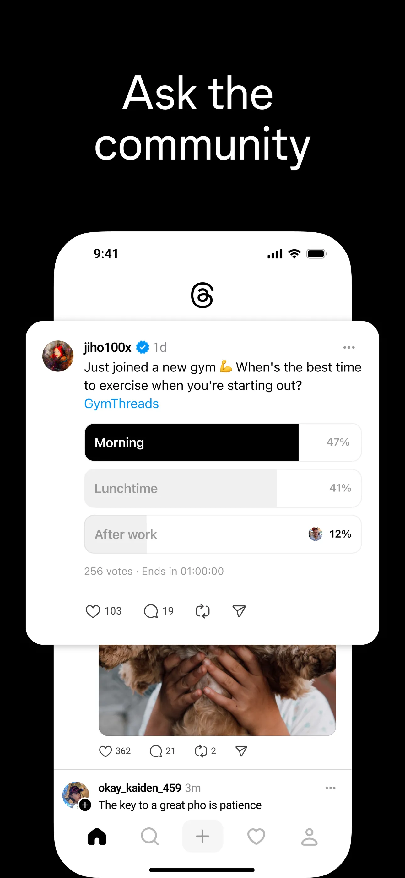 Threads iphone screenshot 1