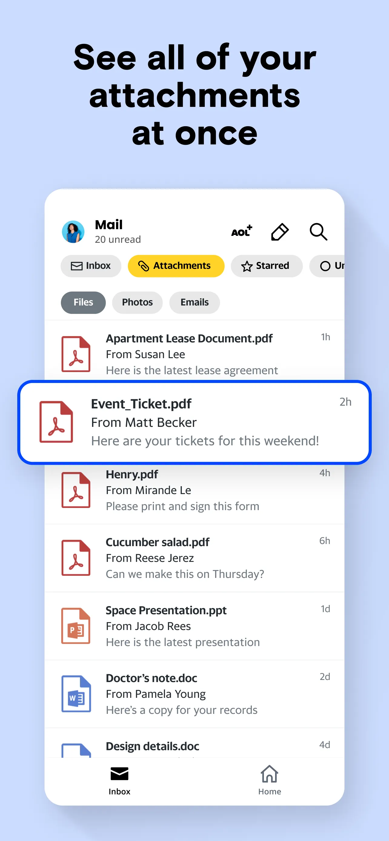 AOL Mail, News, Weather iphone screenshot 5
