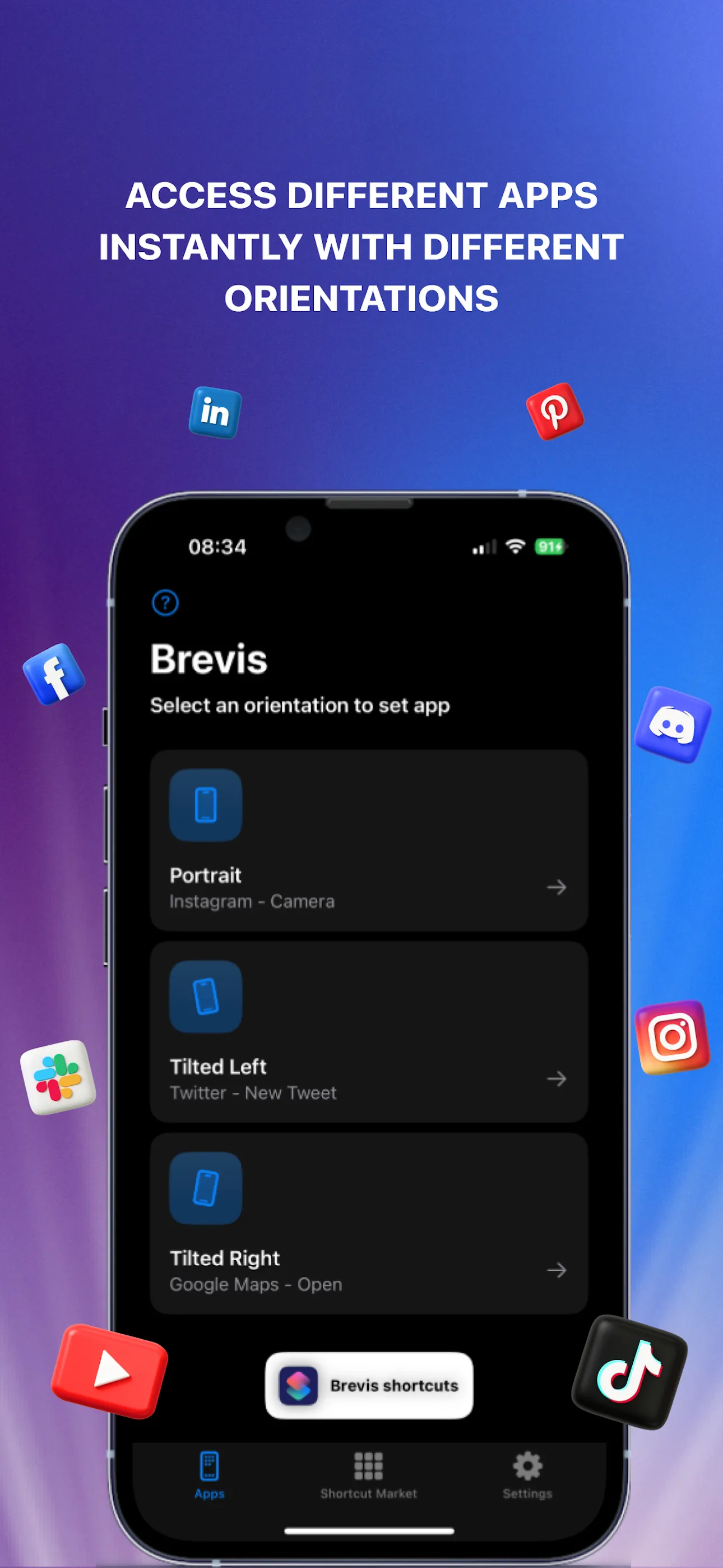 Shortcuts Automation Brevis iphone screenshot 1
