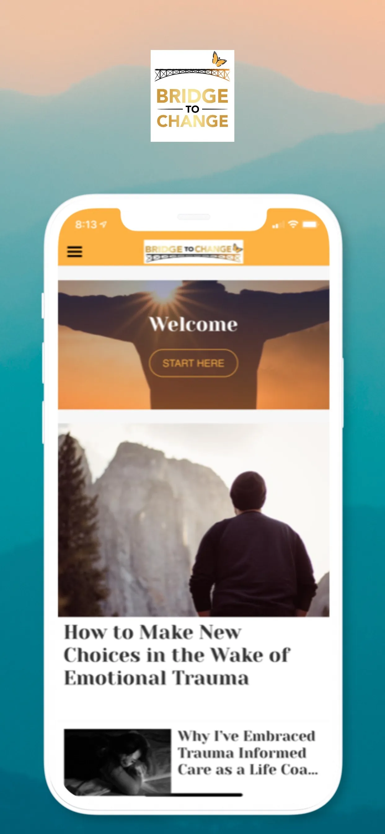 Bridge To Change - Life Coach iphone screenshot 2
