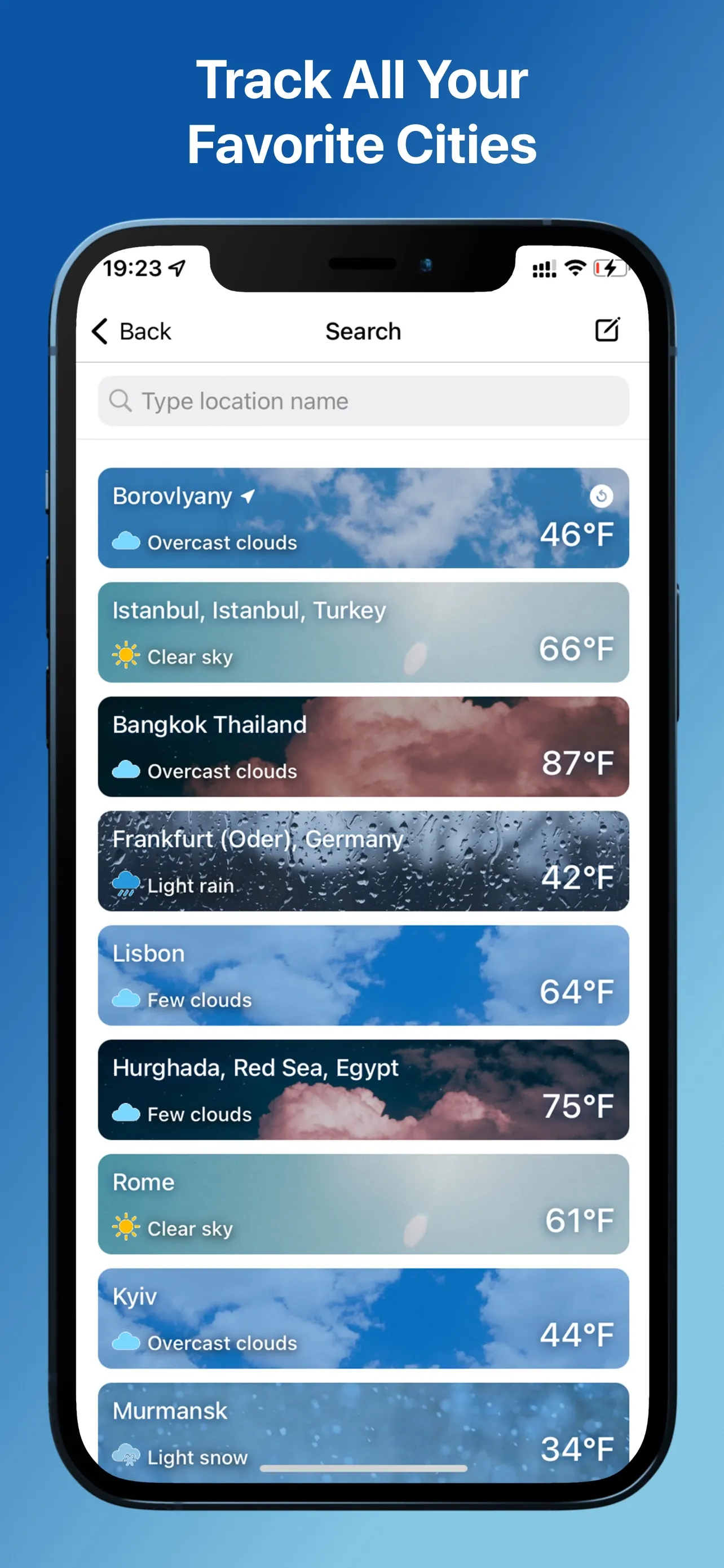 Weather and Climate Tracker iphone screenshot 7