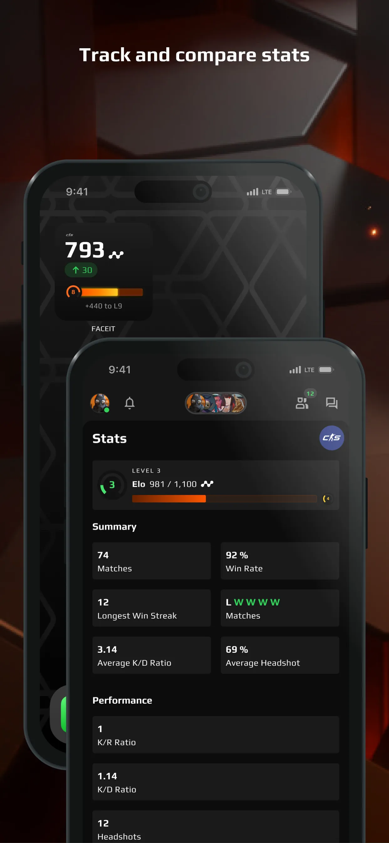 FACEIT - CS2 Command Centre iphone screenshot 3