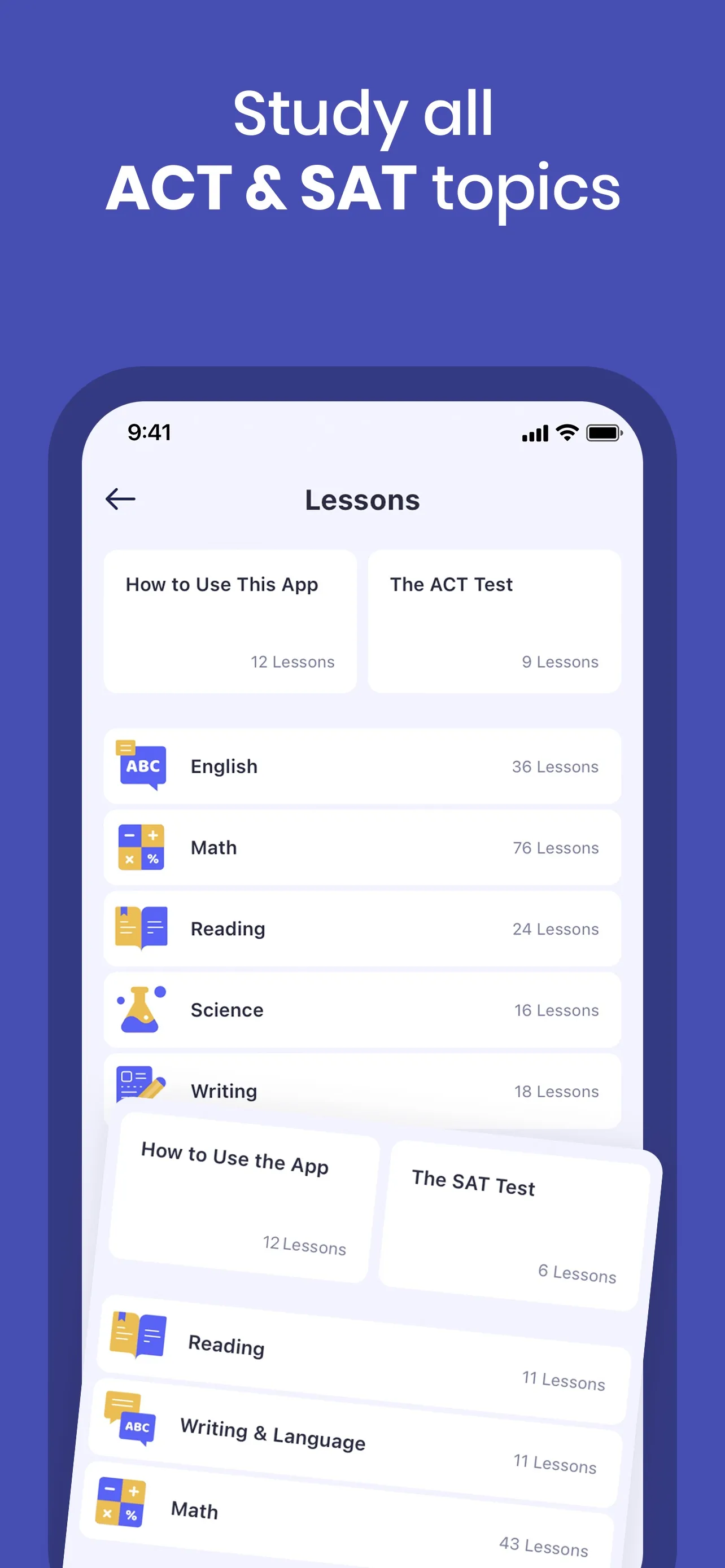 PerfectPrep - ACT & SAT Prep iphone screenshot 4