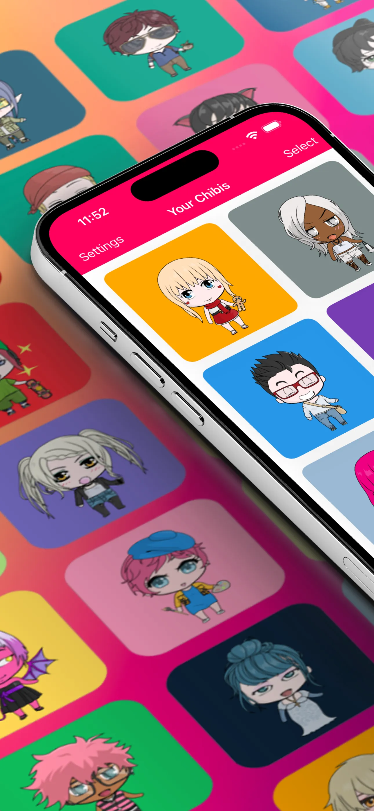 Chibi Studio Avatar Maker iphone screenshot 1