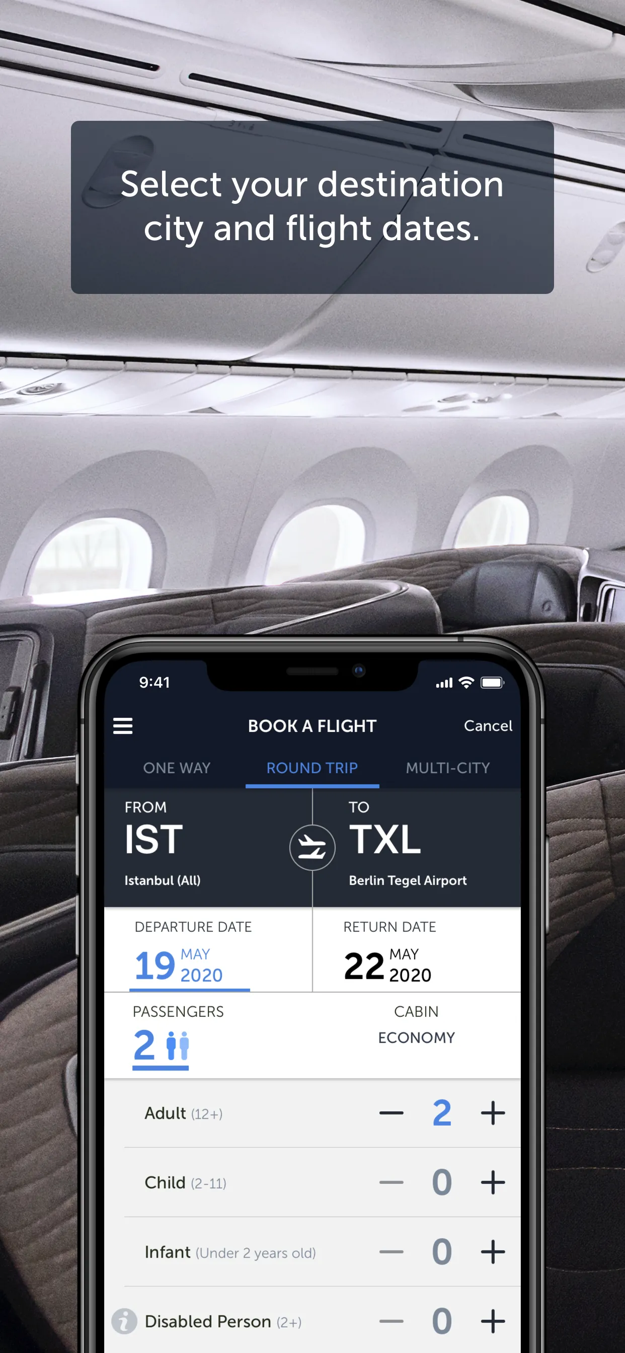 Turkish Airlines: Book Flights iphone screenshot 1