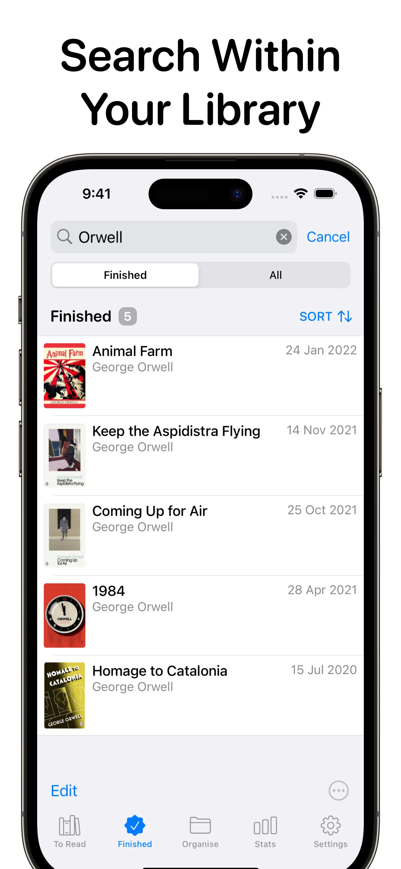 Reading List: Book Tracker iphone screenshot 5