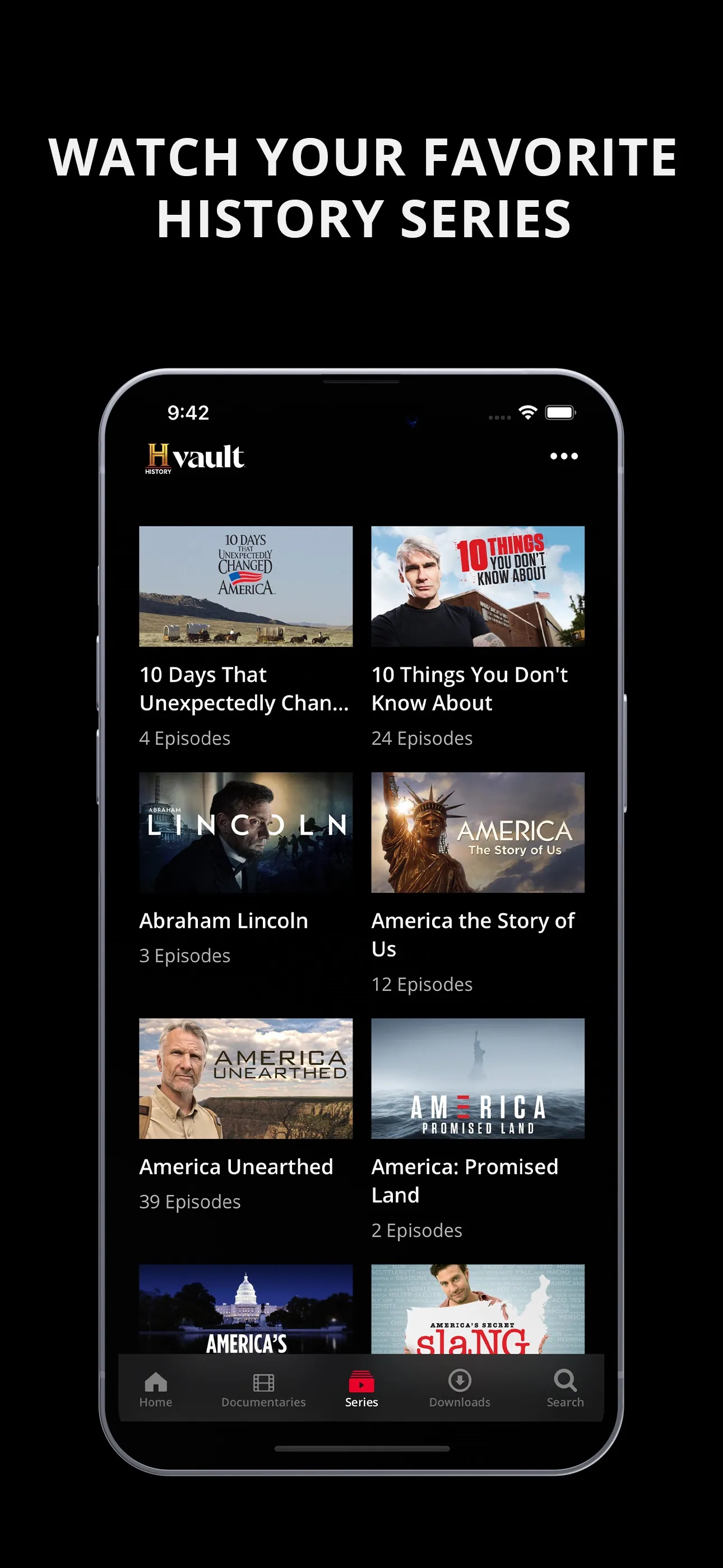 HISTORY Vault iphone screenshot 4