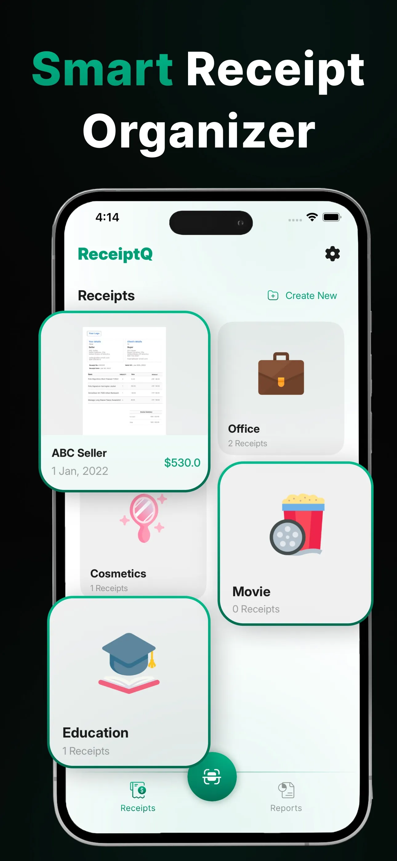 Receipt Scanner AI - ReceiptQ iphone screenshot 3