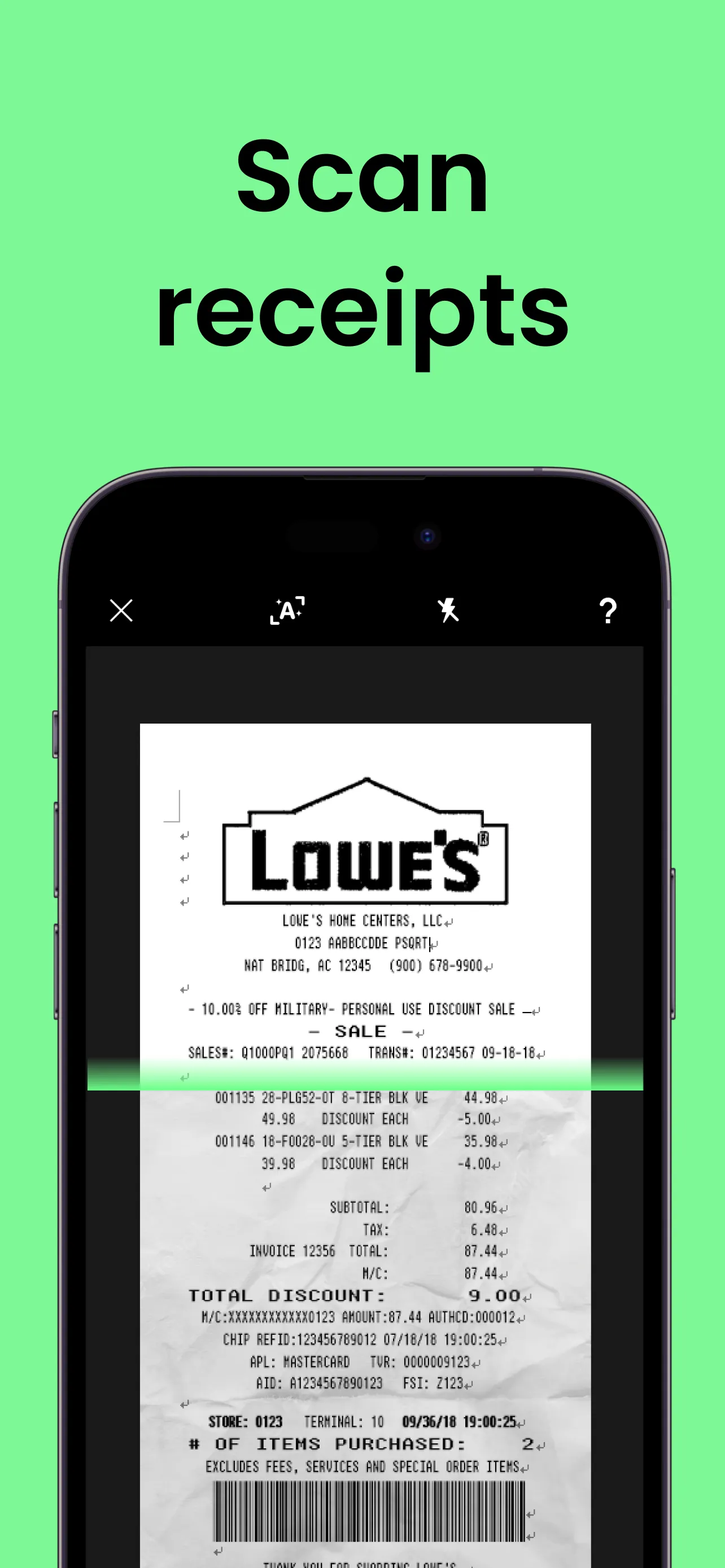 Tofu Expense: Receipt Tracker iphone screenshot 4