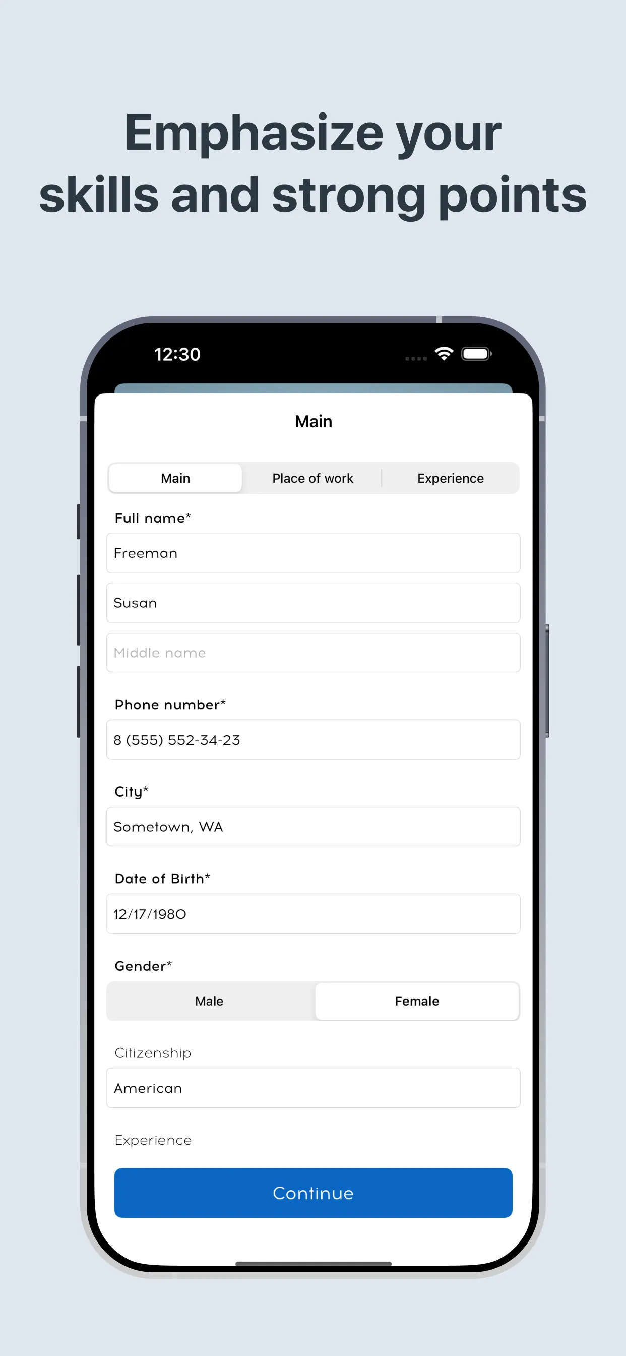 AI resume builder for linkedin iphone screenshot 2