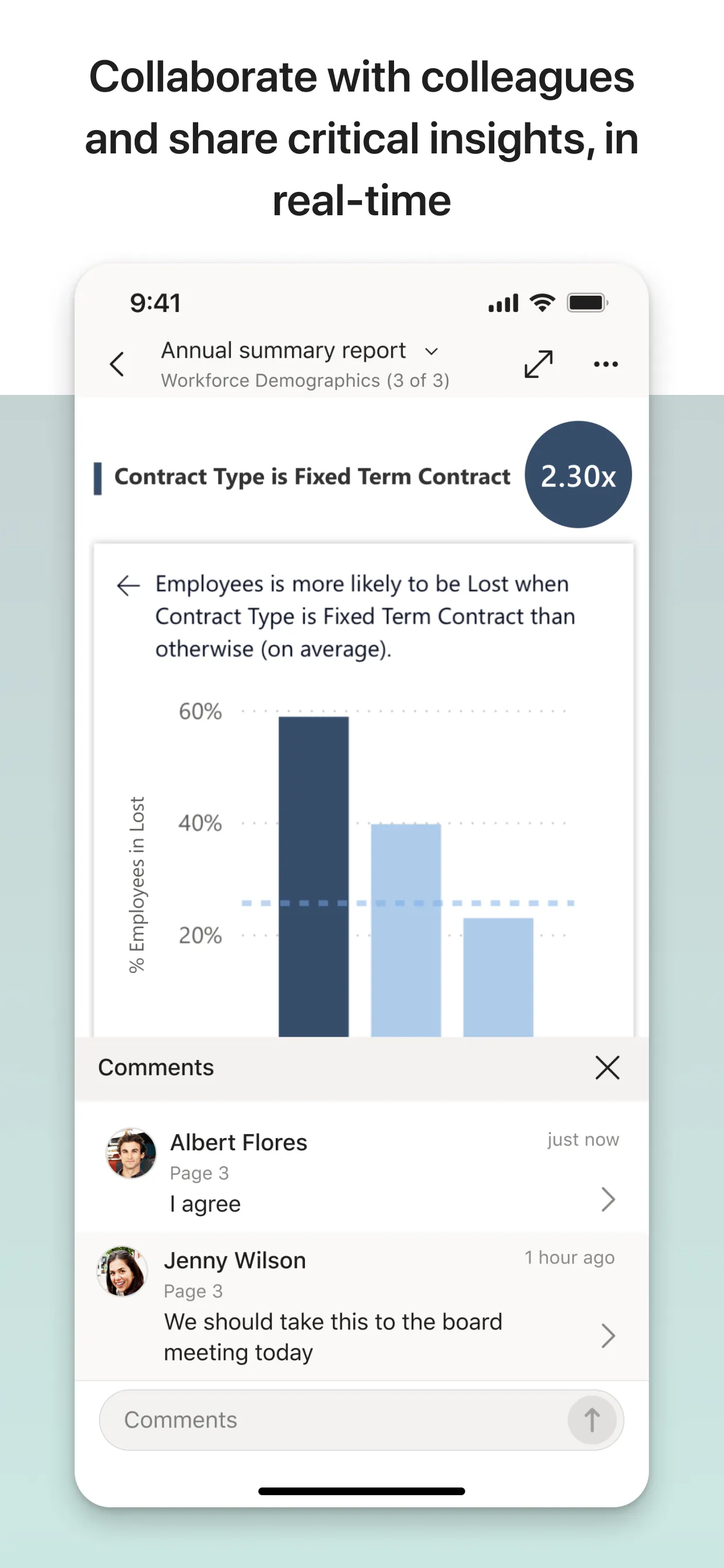 Microsoft Power BI iphone screenshot 4