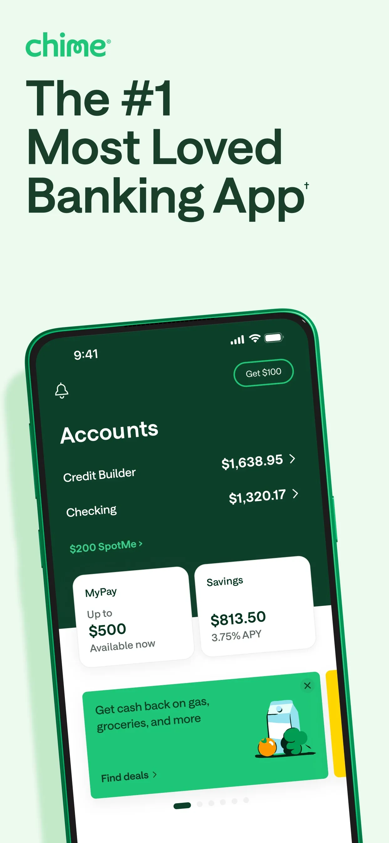 Chime – Mobile Banking iphone screenshot 1
