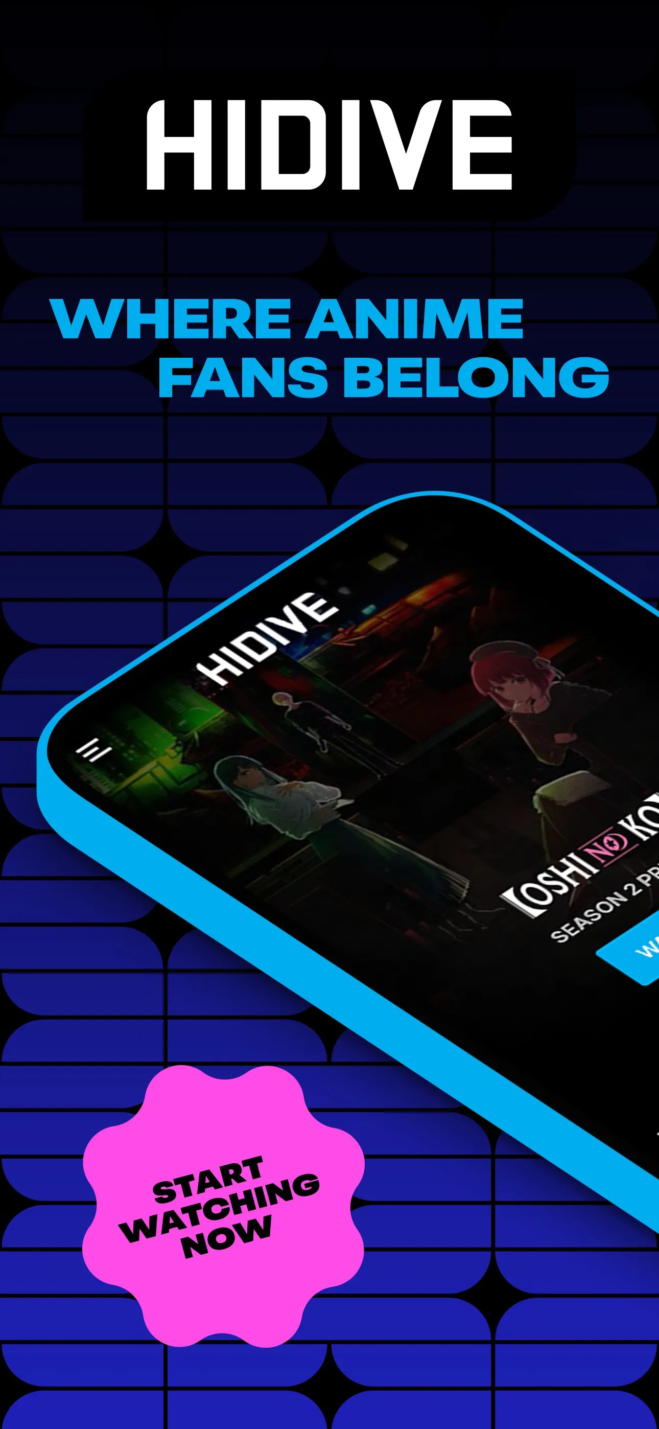 HIDIVE iphone screenshot 1