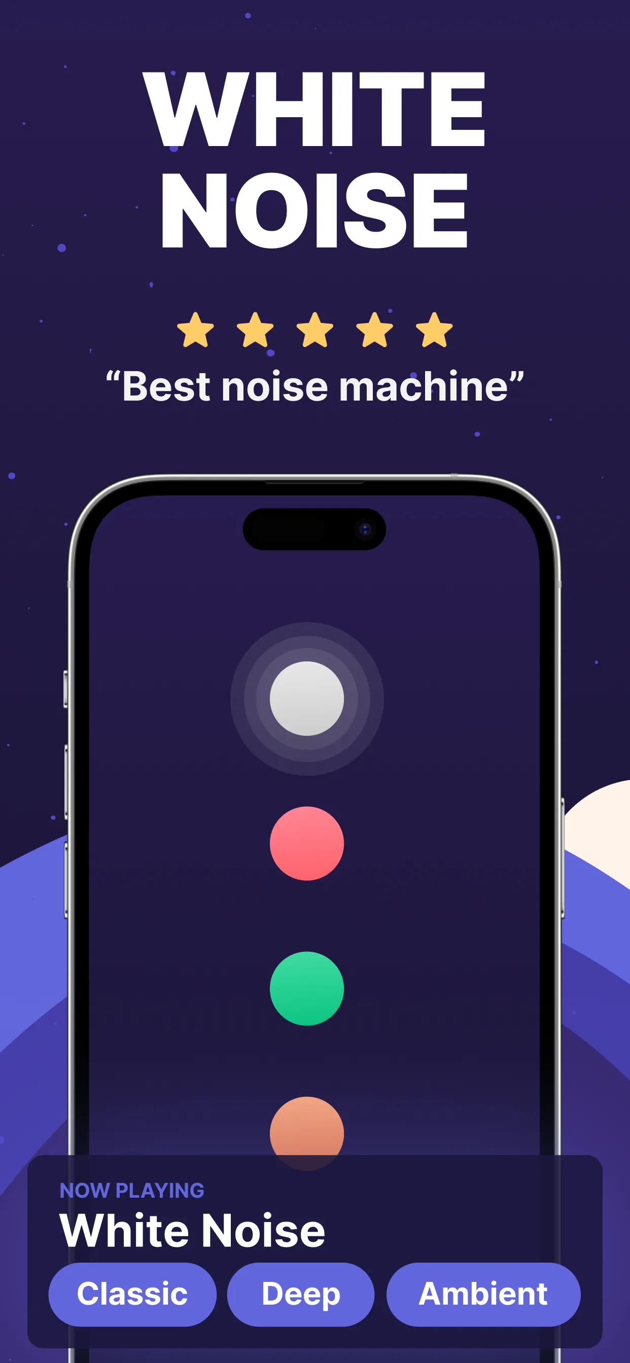 Noise Machine - Brown, White iphone screenshot 1