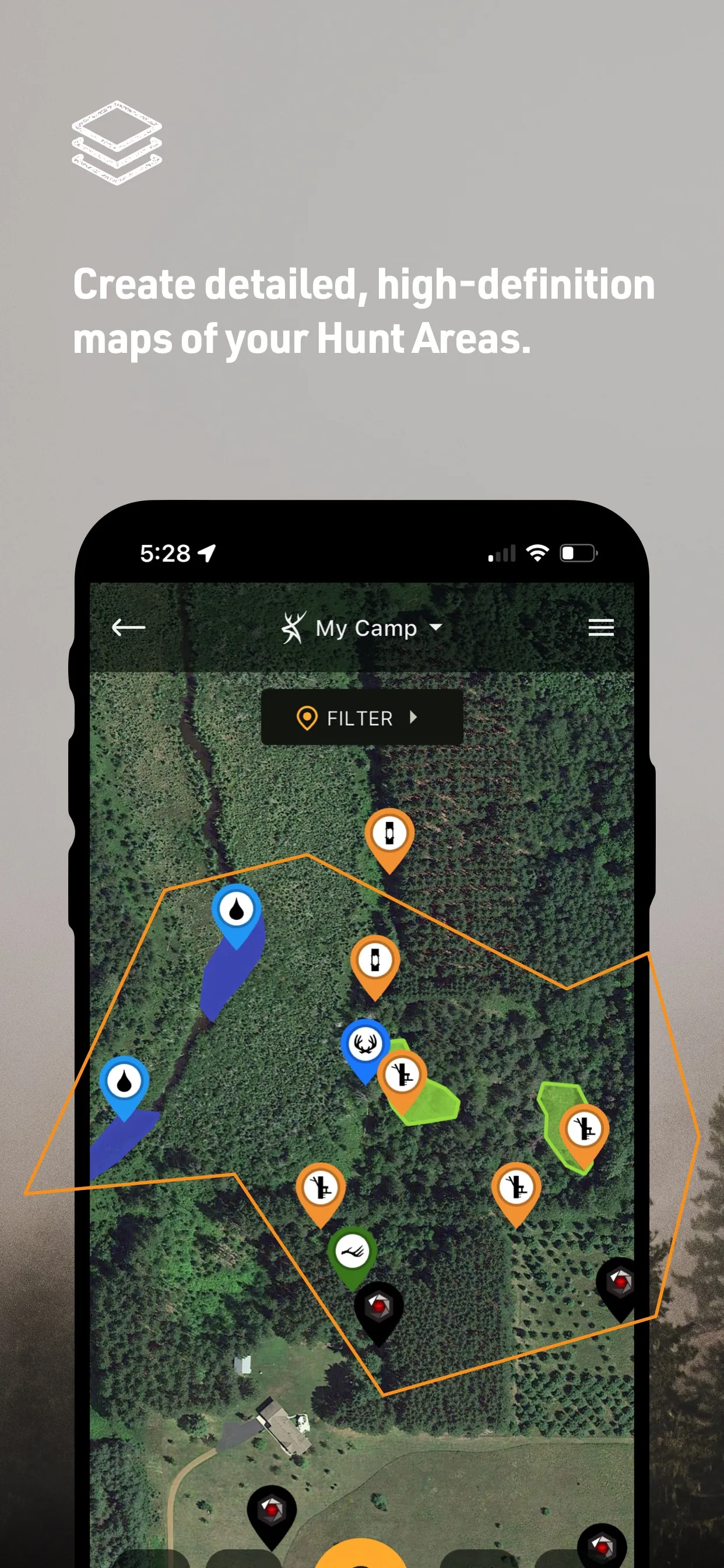 HuntStand: GPS Maps & Tools iphone screenshot 1