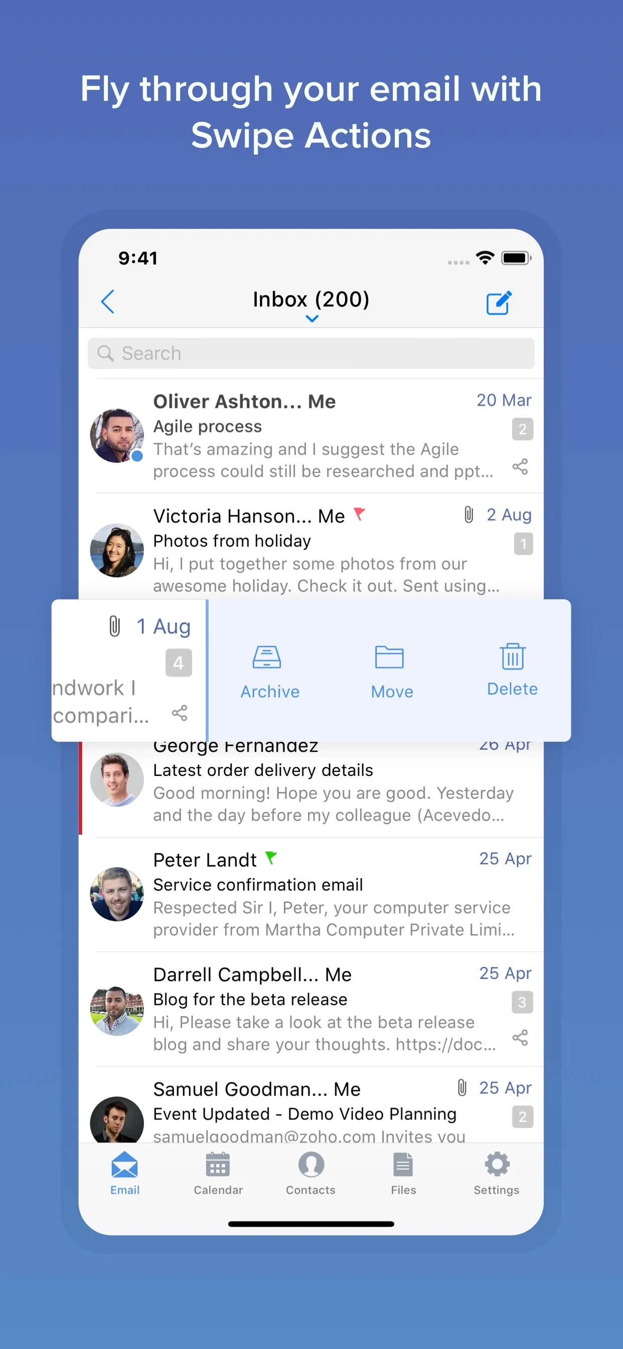 Zoho Mail - Email and Calendar iphone screenshot 6