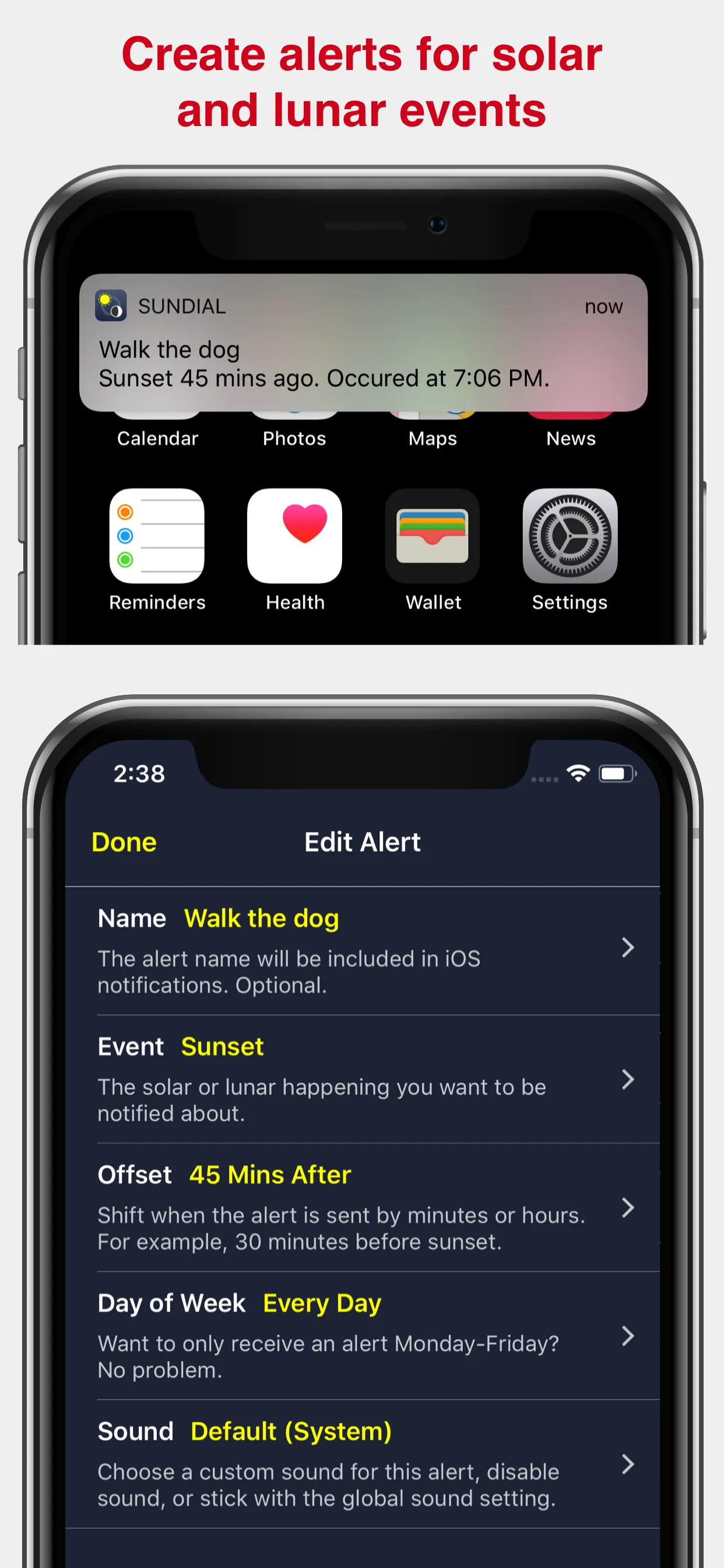 Sundial Solar & Lunar Time iphone screenshot 6
