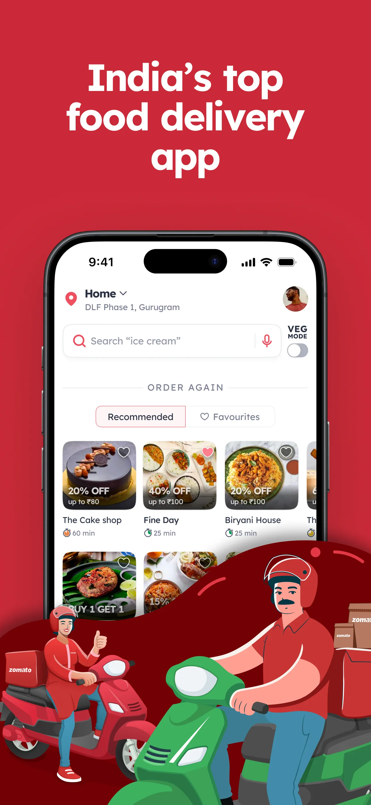 Zomato: Food Delivery & Dining iphone screenshot 1