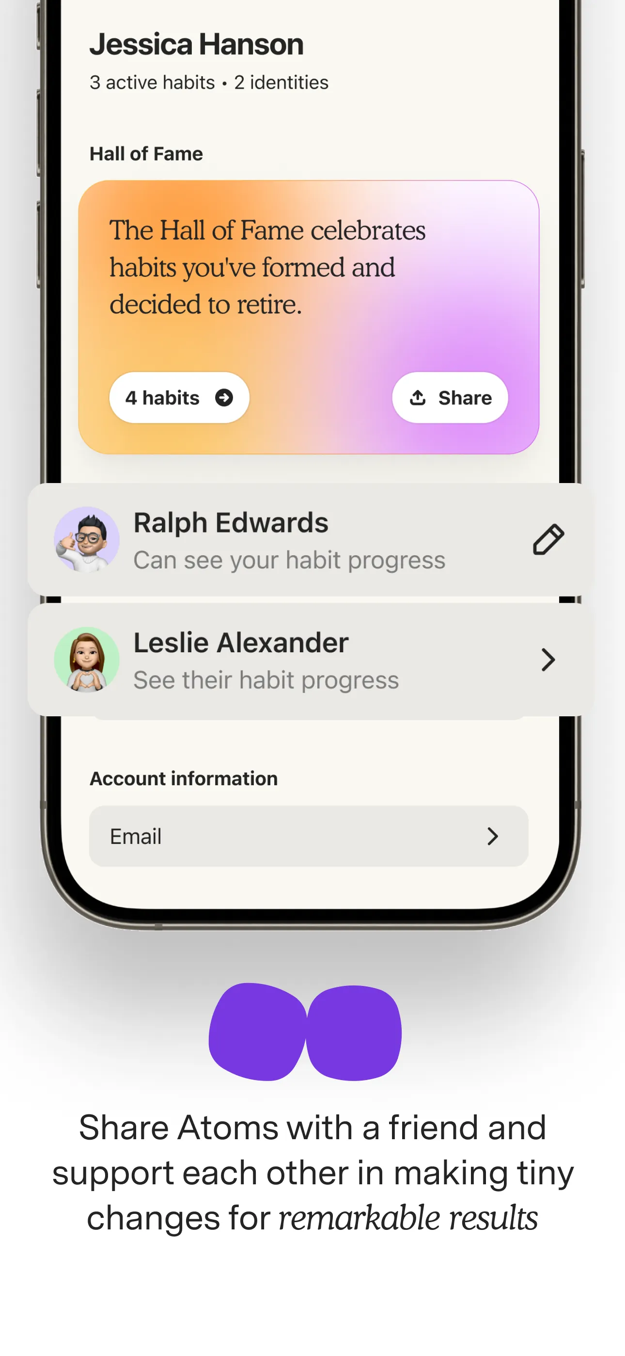 Atoms - from Atomic Habits iphone screenshot 7