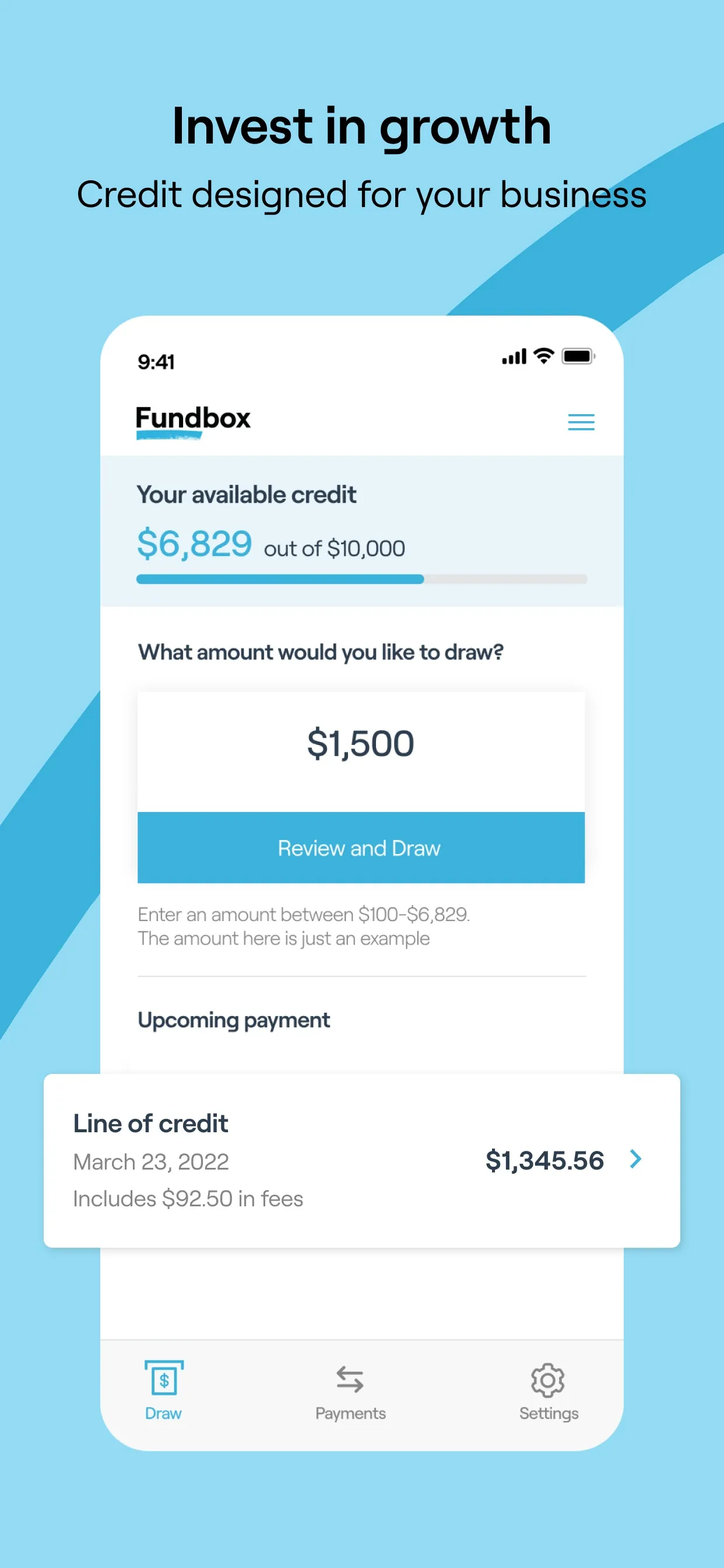 Fundbox - Small Business Loans iphone screenshot 1