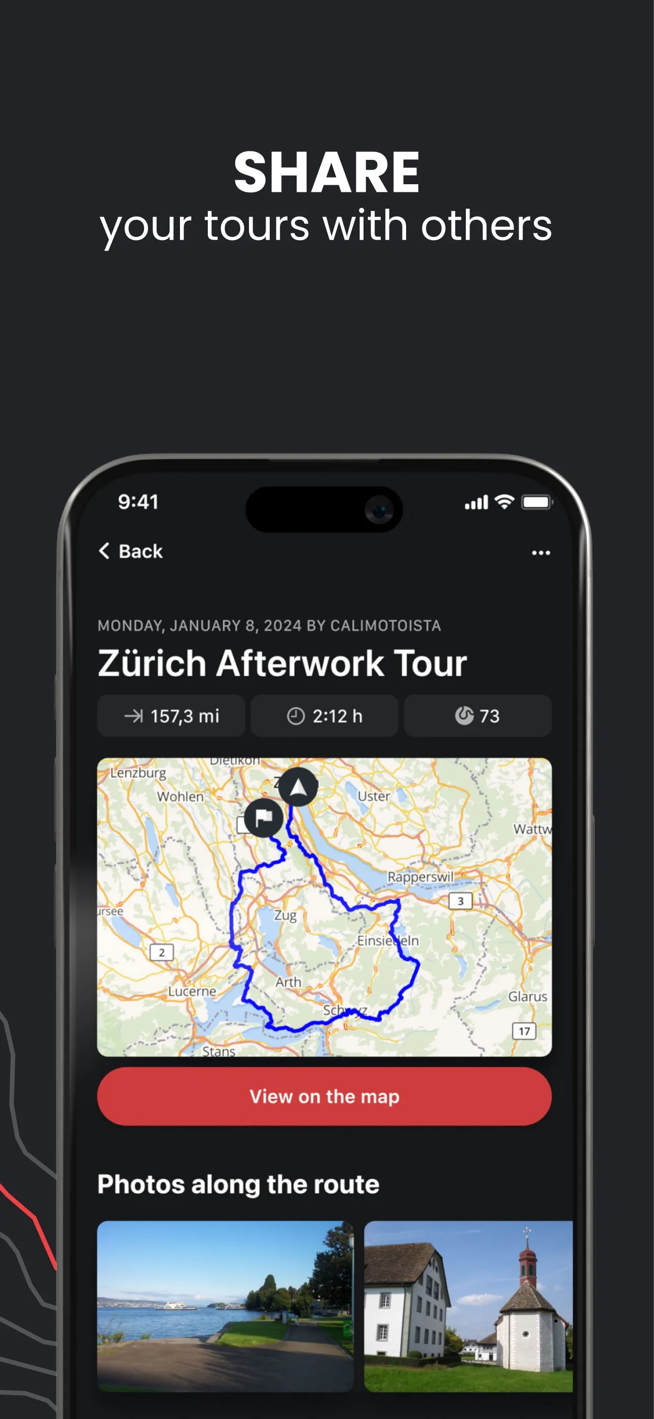 calimoto motorcycle navigation iphone screenshot 6