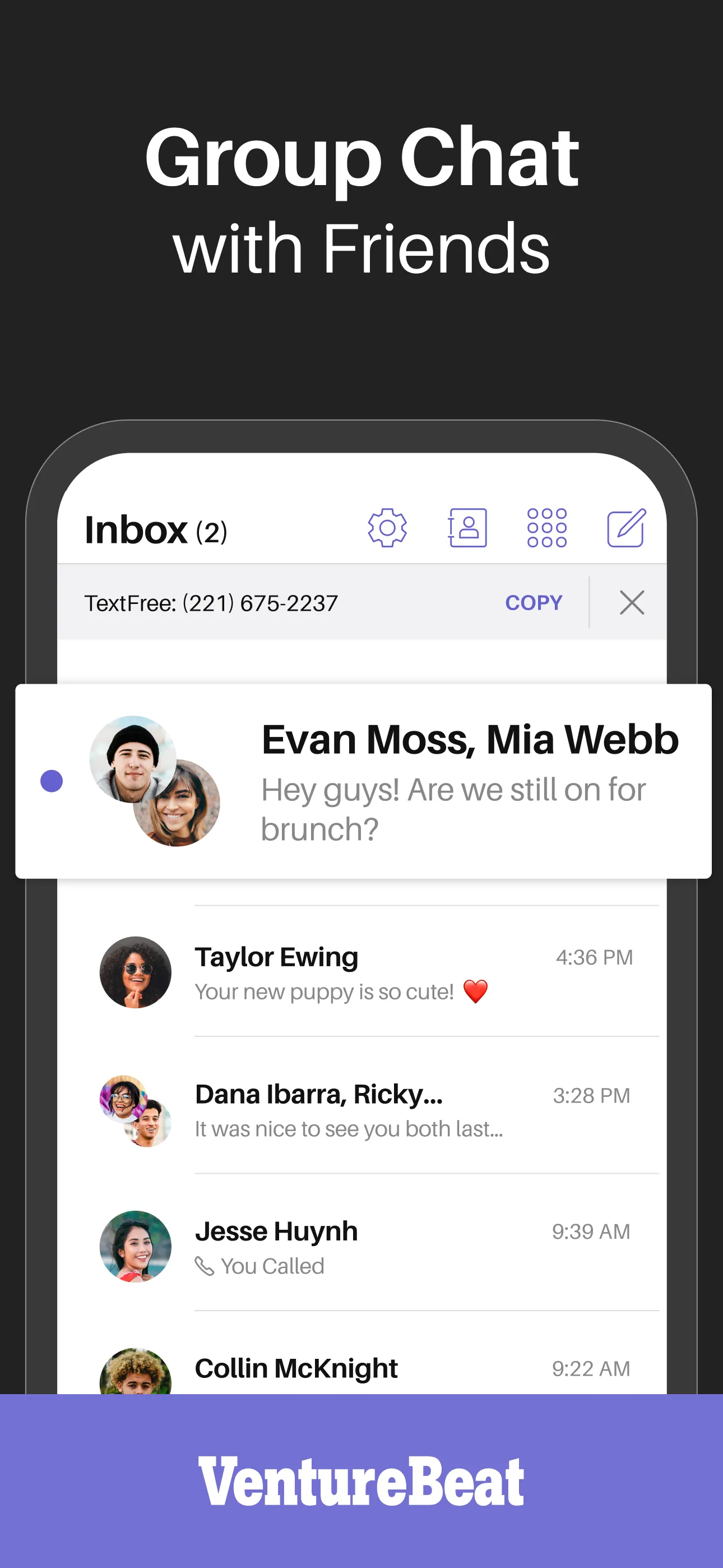 Text Free: Second Call Number iphone screenshot 5