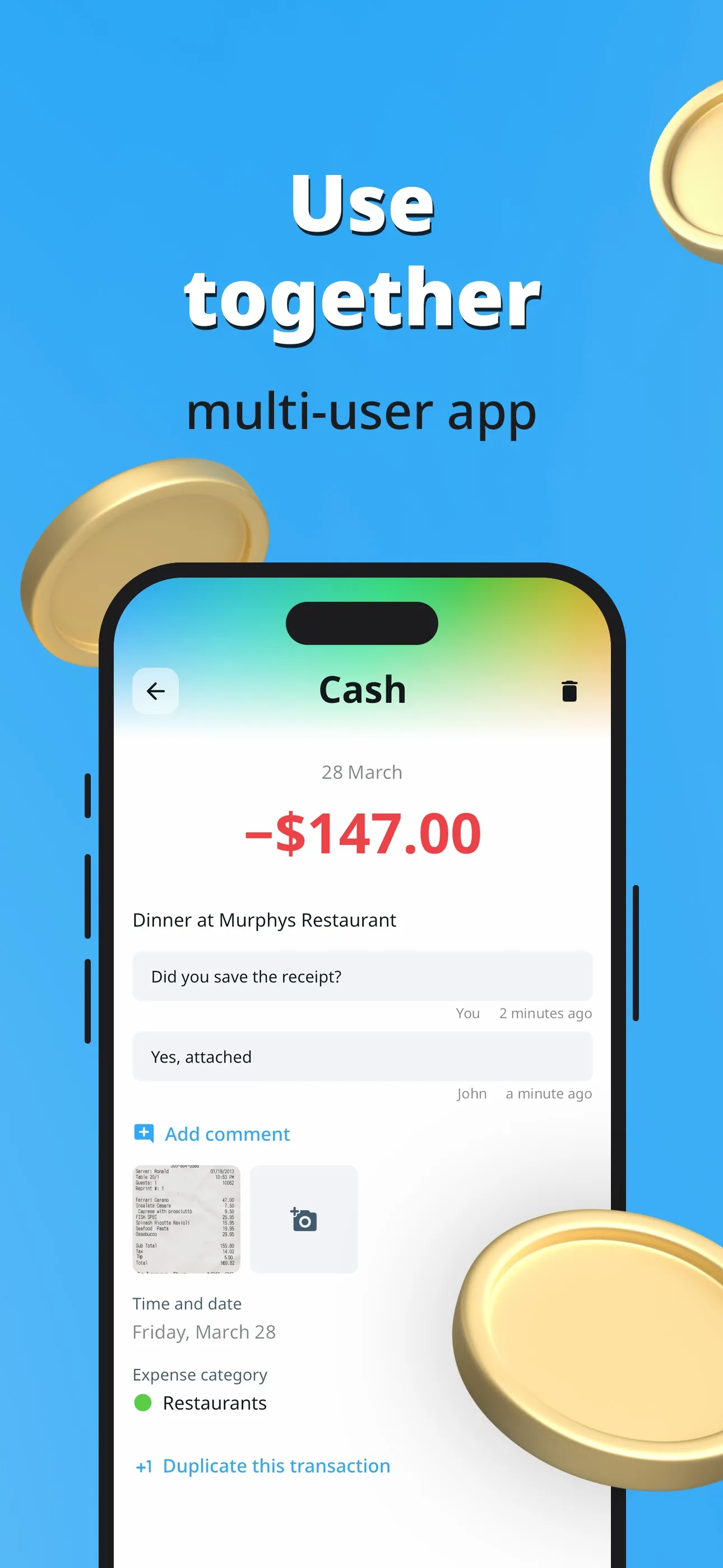 Expense Tracker. Money Manager iphone screenshot 3